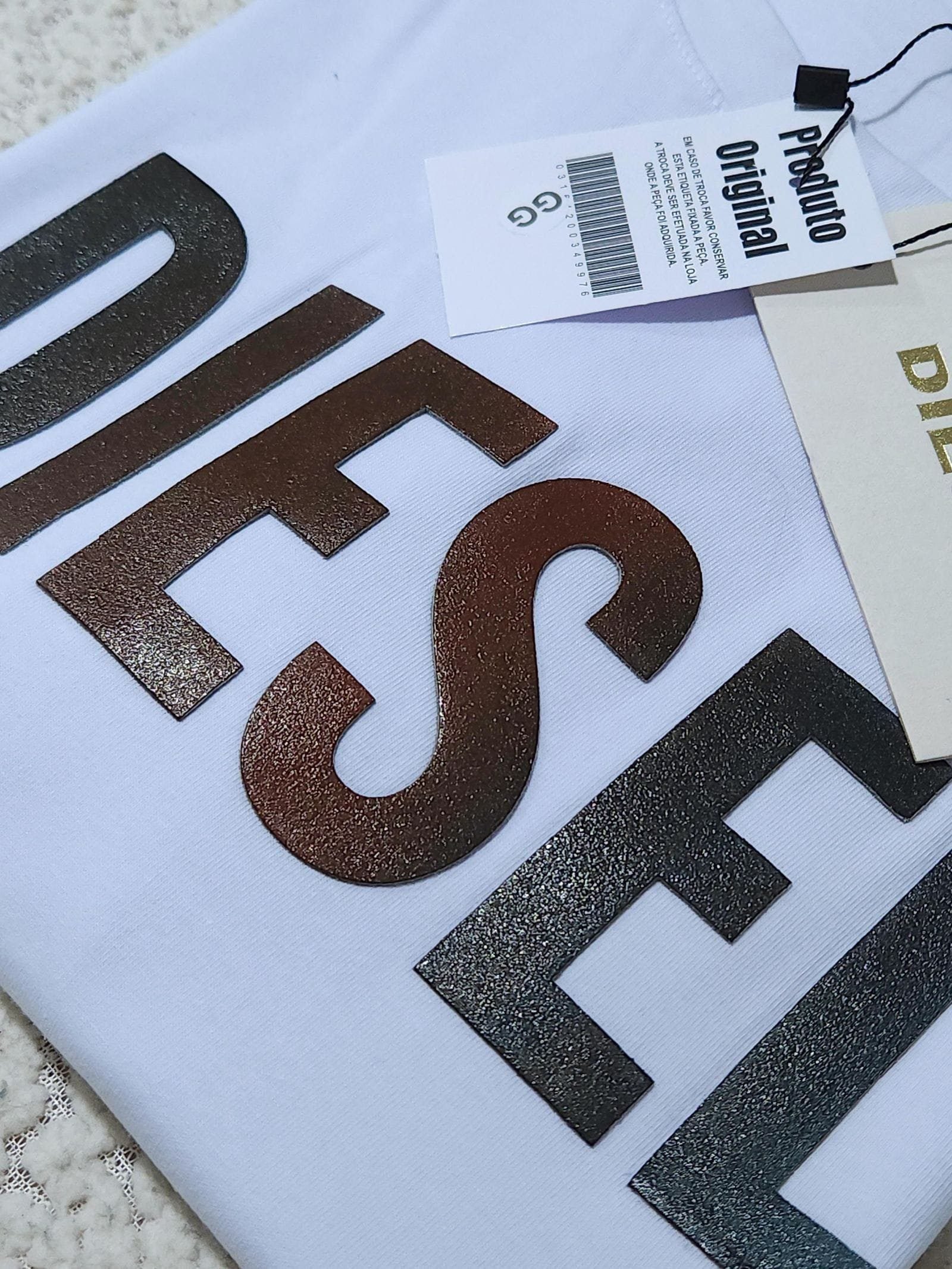 Camisa Diesel GG Peruana 40.1 com Elastano