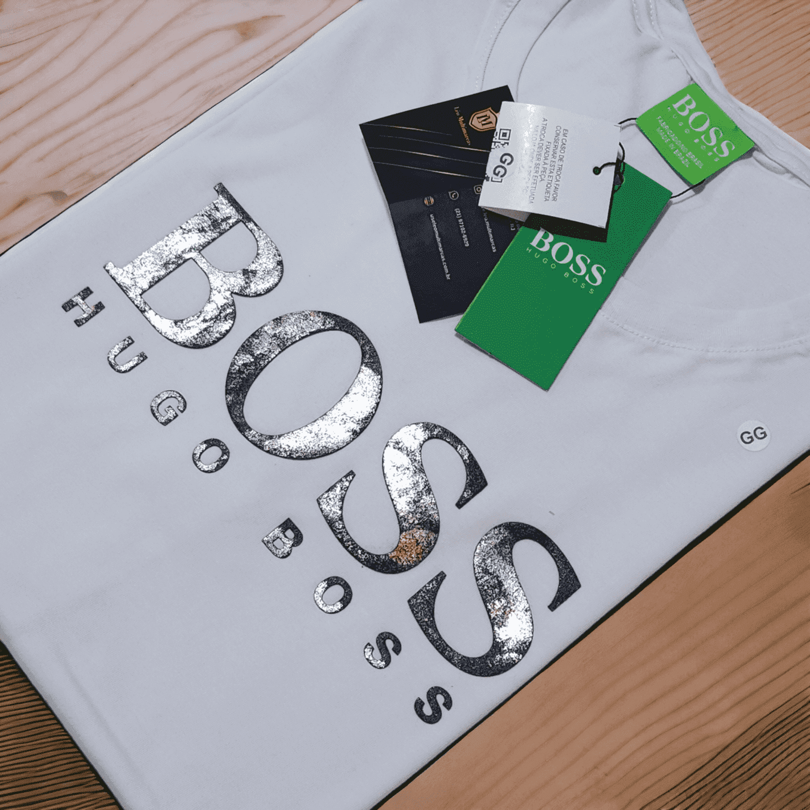 Camisa Hugo Boss GG Peruana 40.1 com Elastano