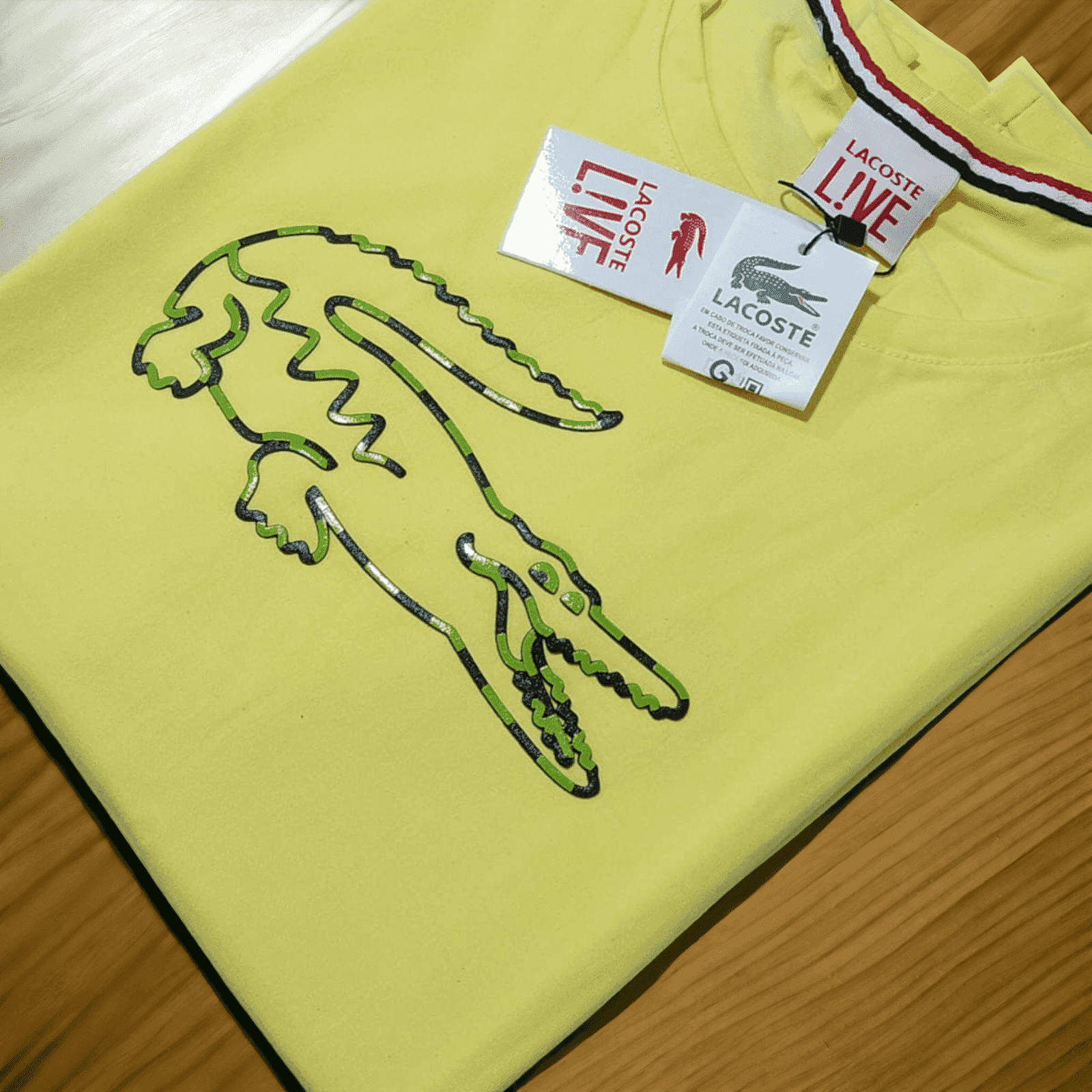 Camisa Lacoste G Peruana 40.1 com Elastano