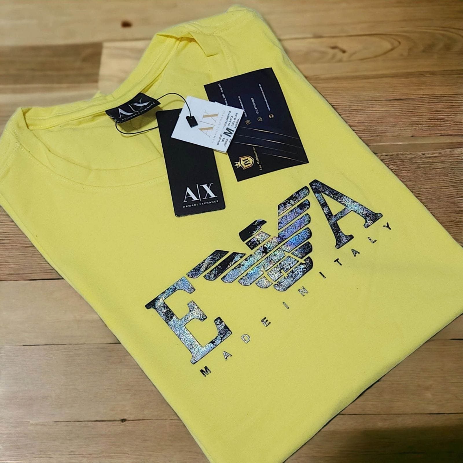 Camisa Emporio Armani Exchange M Peruana 40.1 com Elastano
