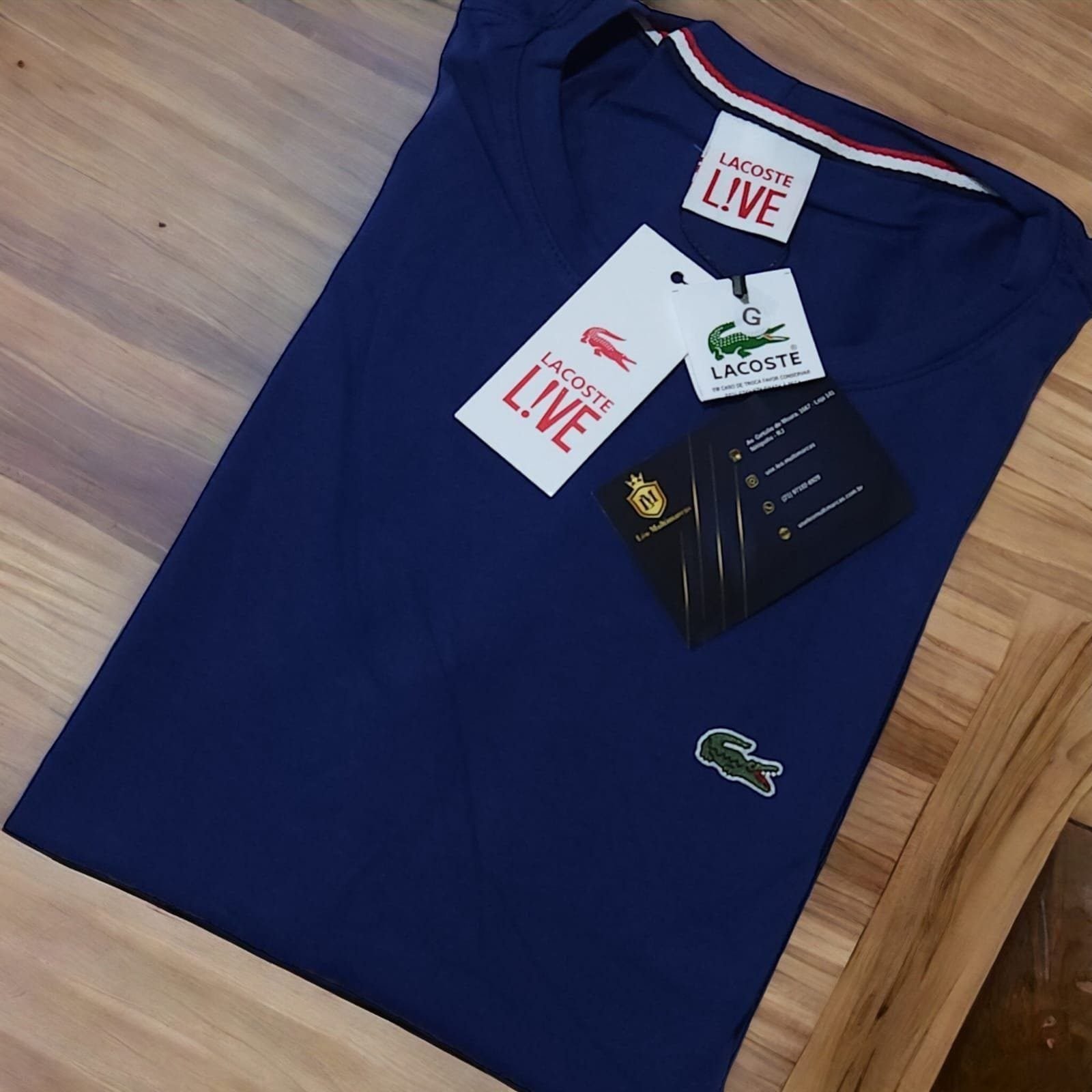 Camisa Lacoste G Peruana 40.1 com Elastano