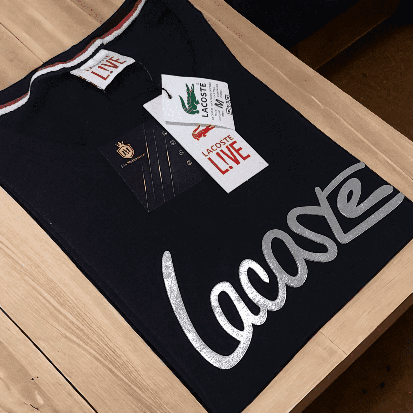 Camisa Lacoste M Peruana 40.1 com Elastano