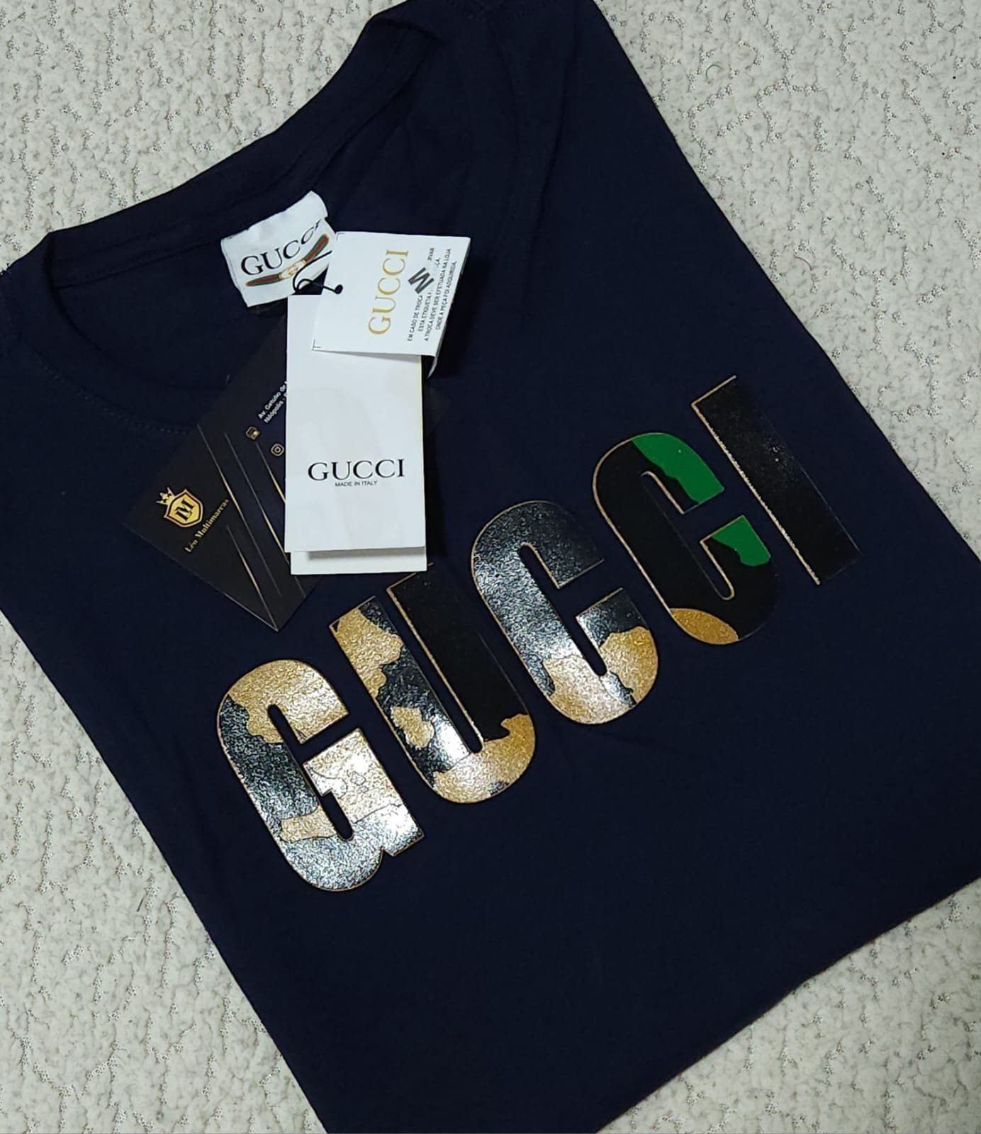 Camisa Gucci M Peruana 40.1 com Elastano