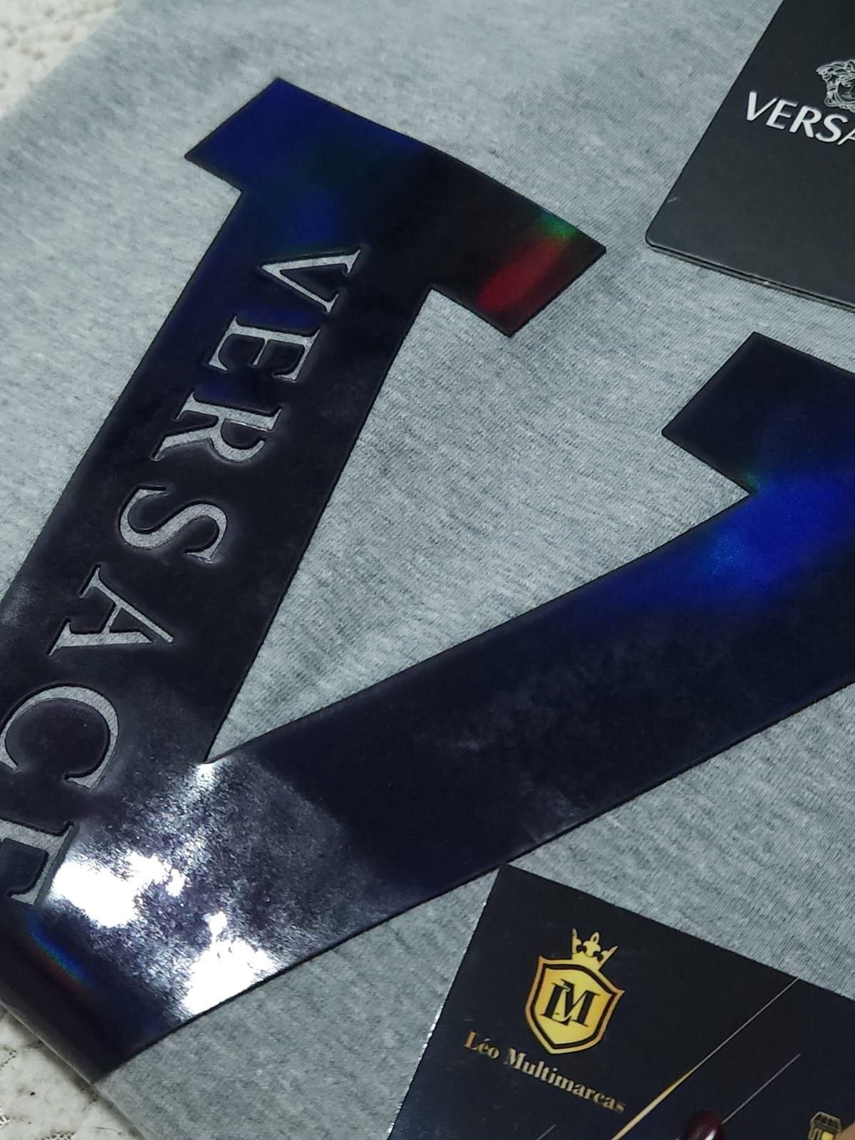 Camisa Versace M Peruana 40.1 com Elastano