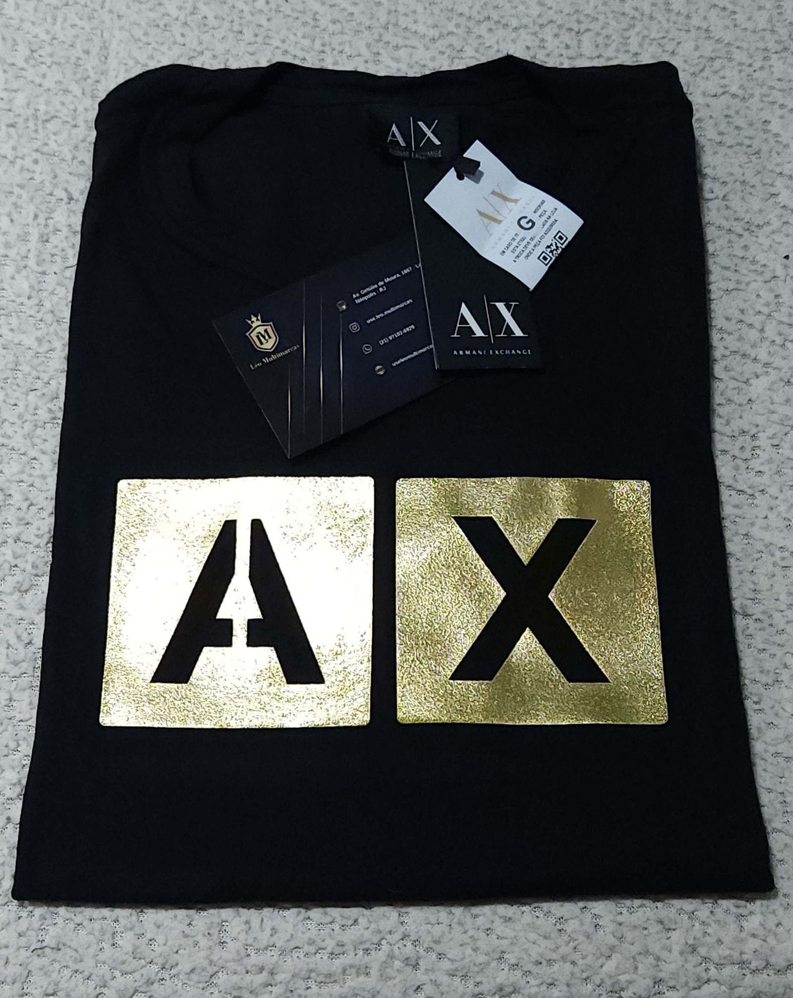 Camisa Emporio Armani G Peruana 40.1 com Elastano