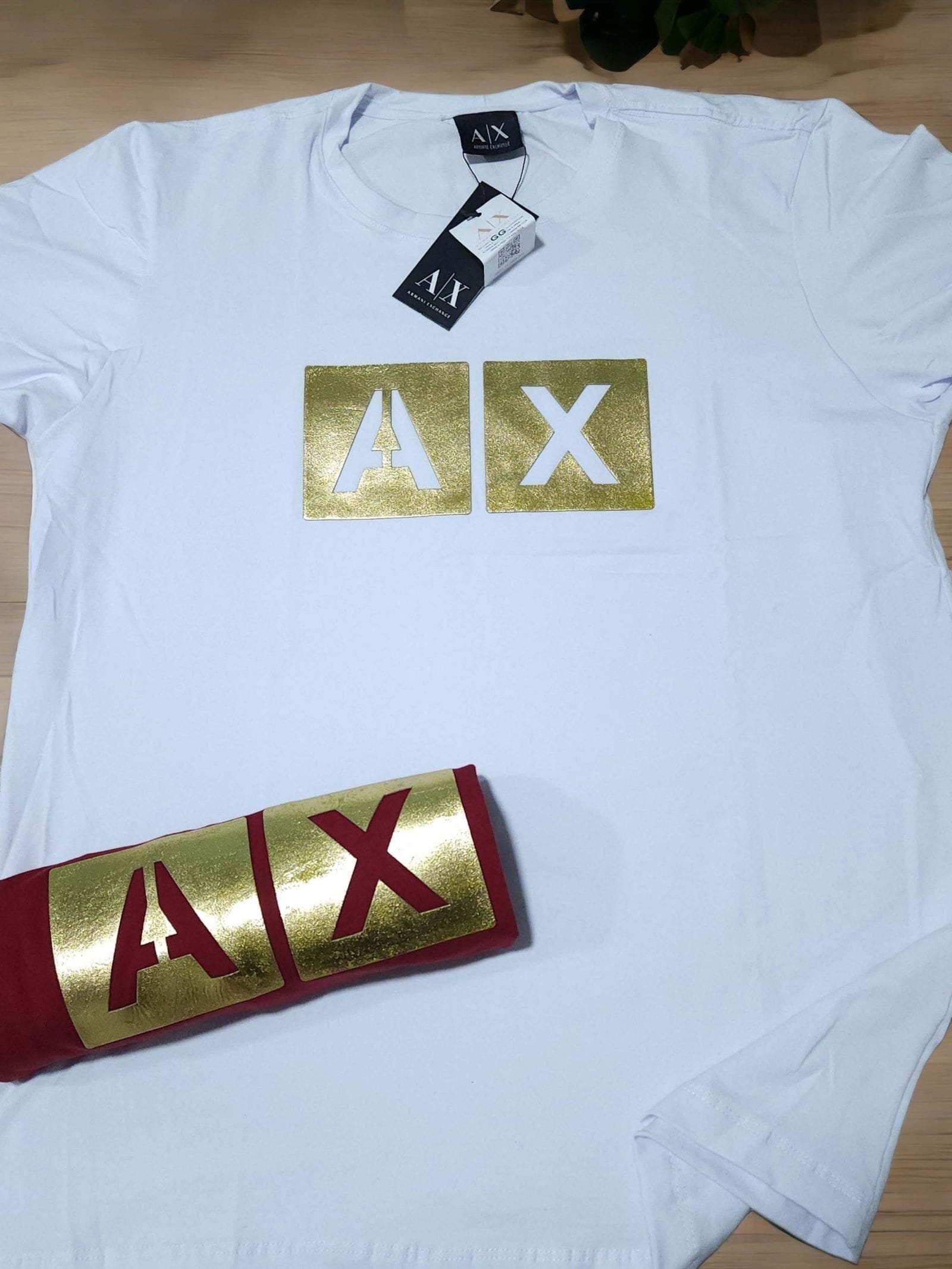 Camisa Emporio Armani GG Peruana 40.1 com Elastano