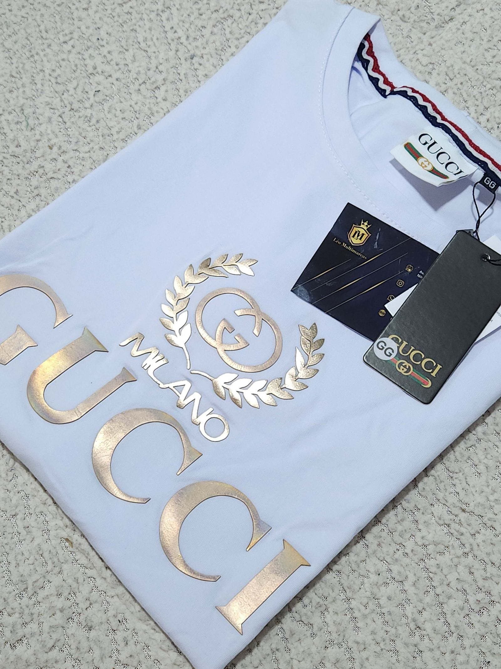 Camisa Gucci GG Peruana 40.1 com Elastano