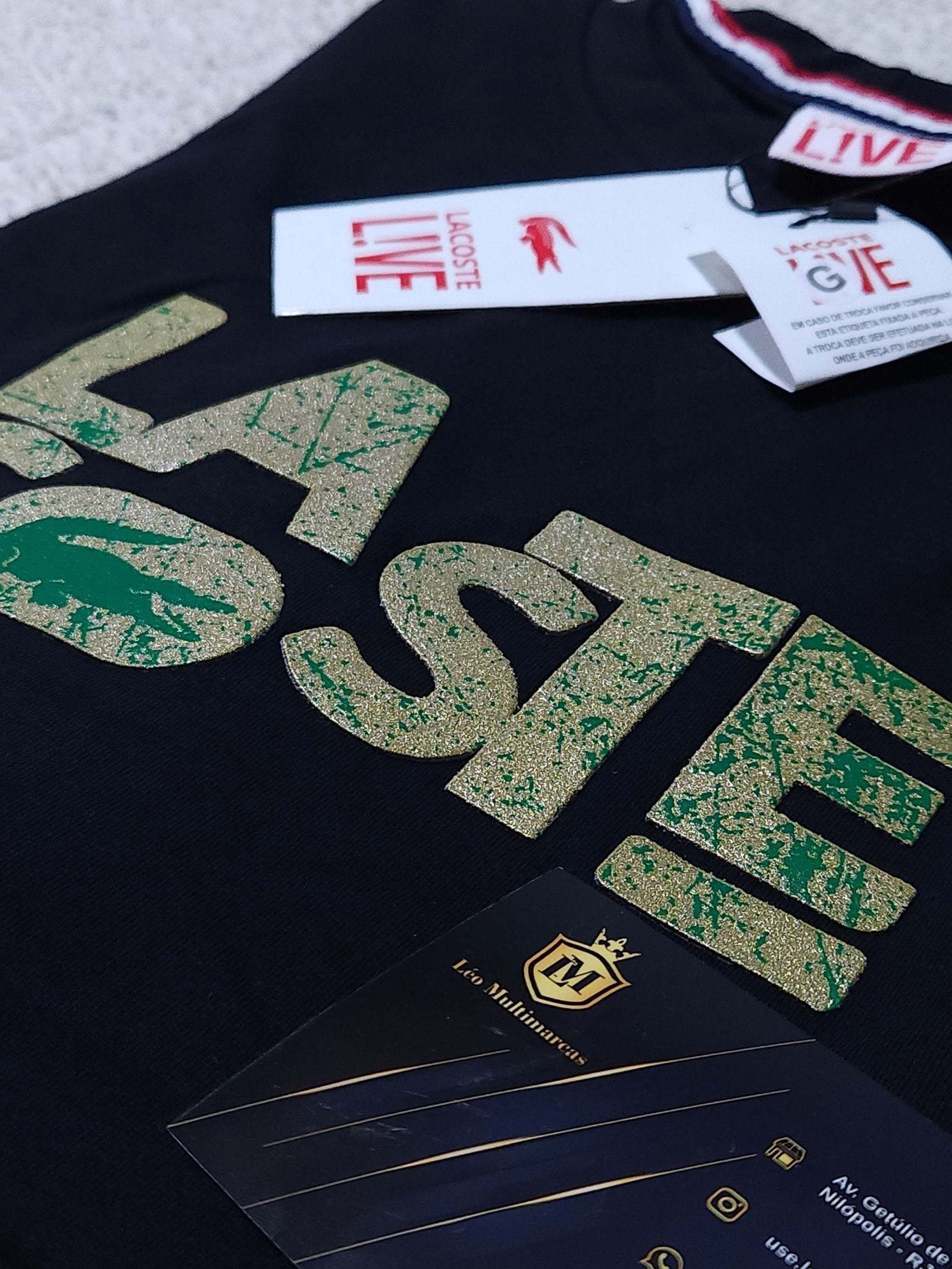 Camisa Lacoste G Peruana 40.1 com Elastano