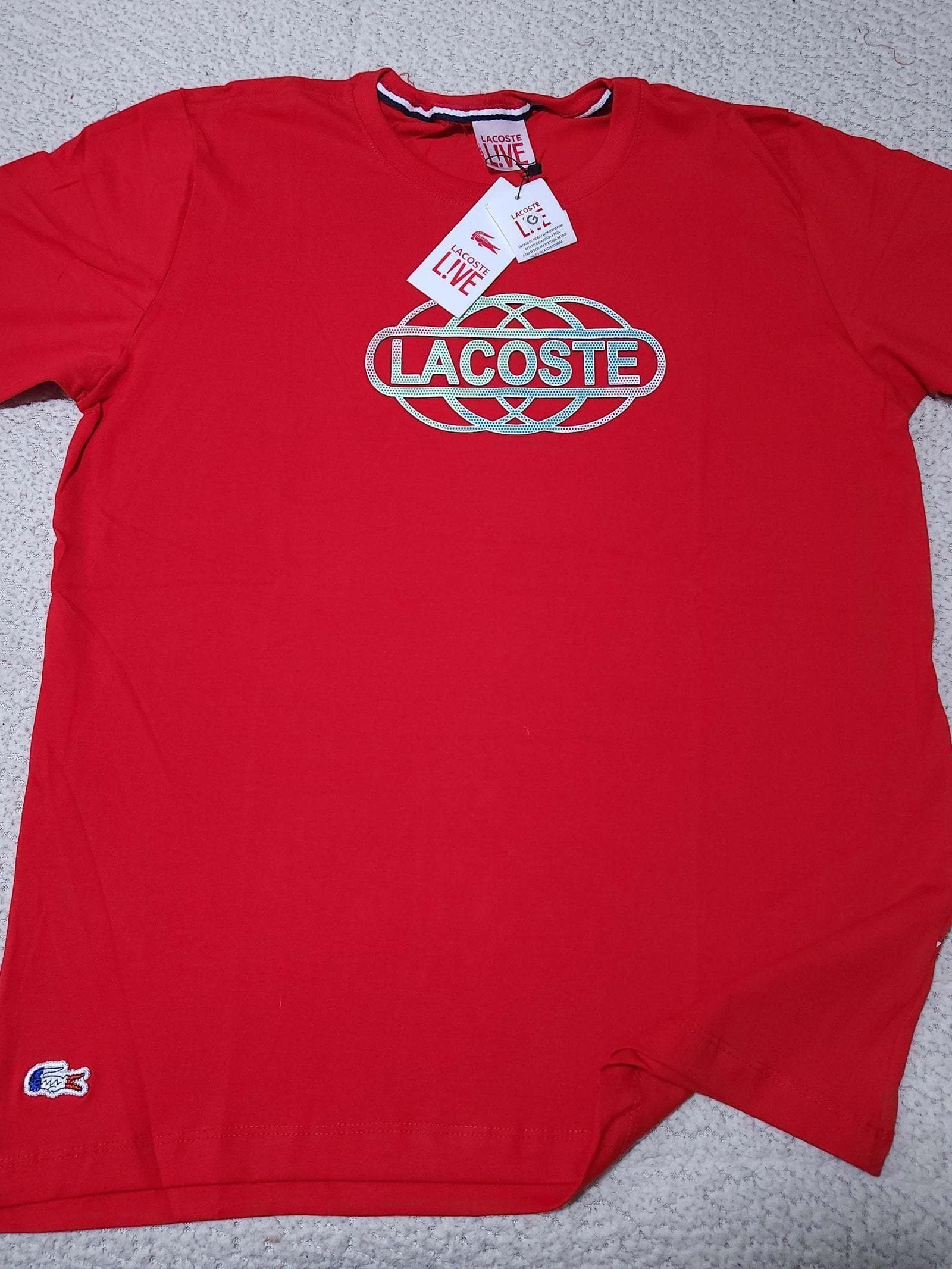 Camisa Lacoste G Peruana 40.1 com Elastano