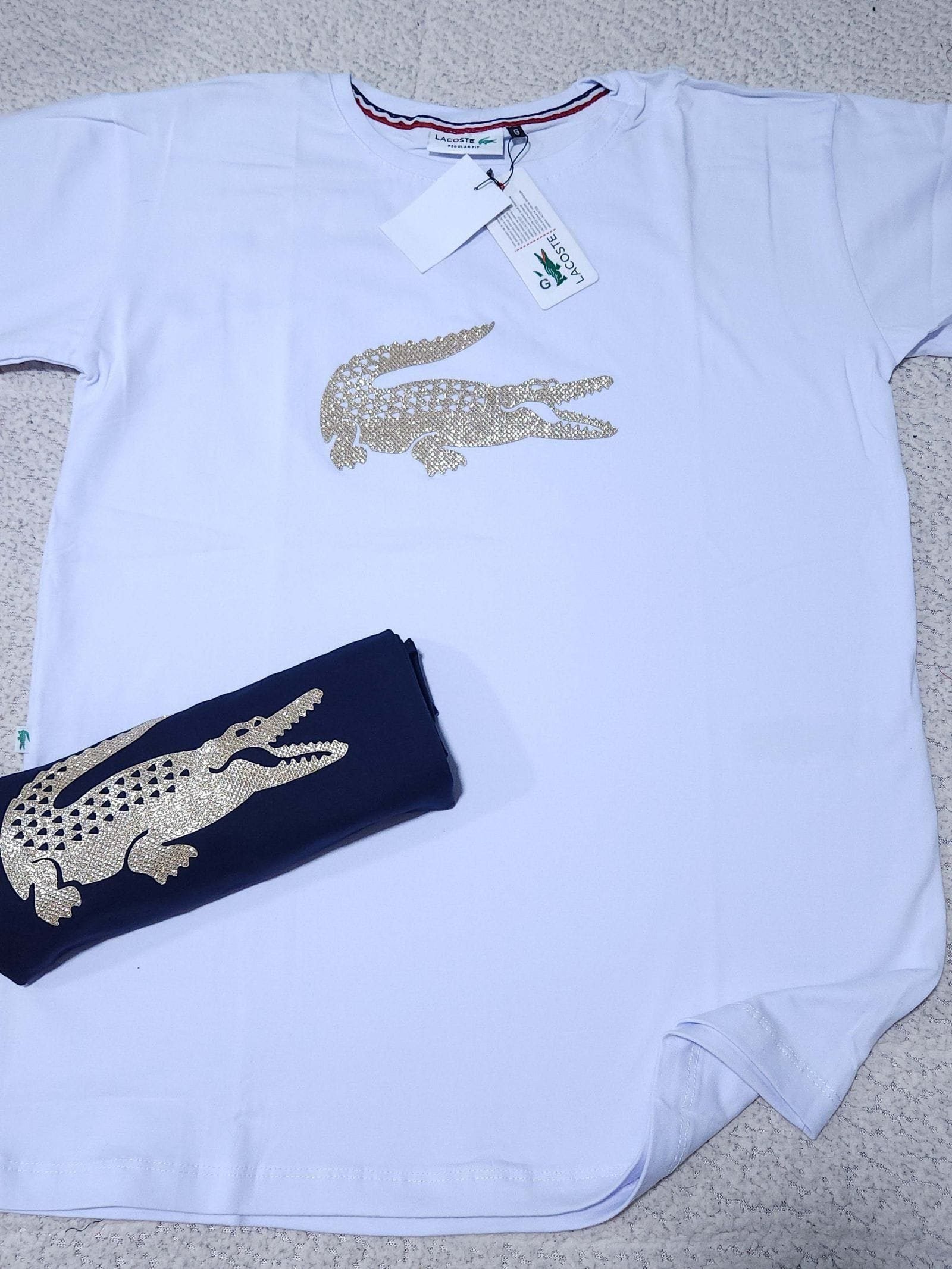 Camisa Lacoste G Peruana 40.1 com Elastano