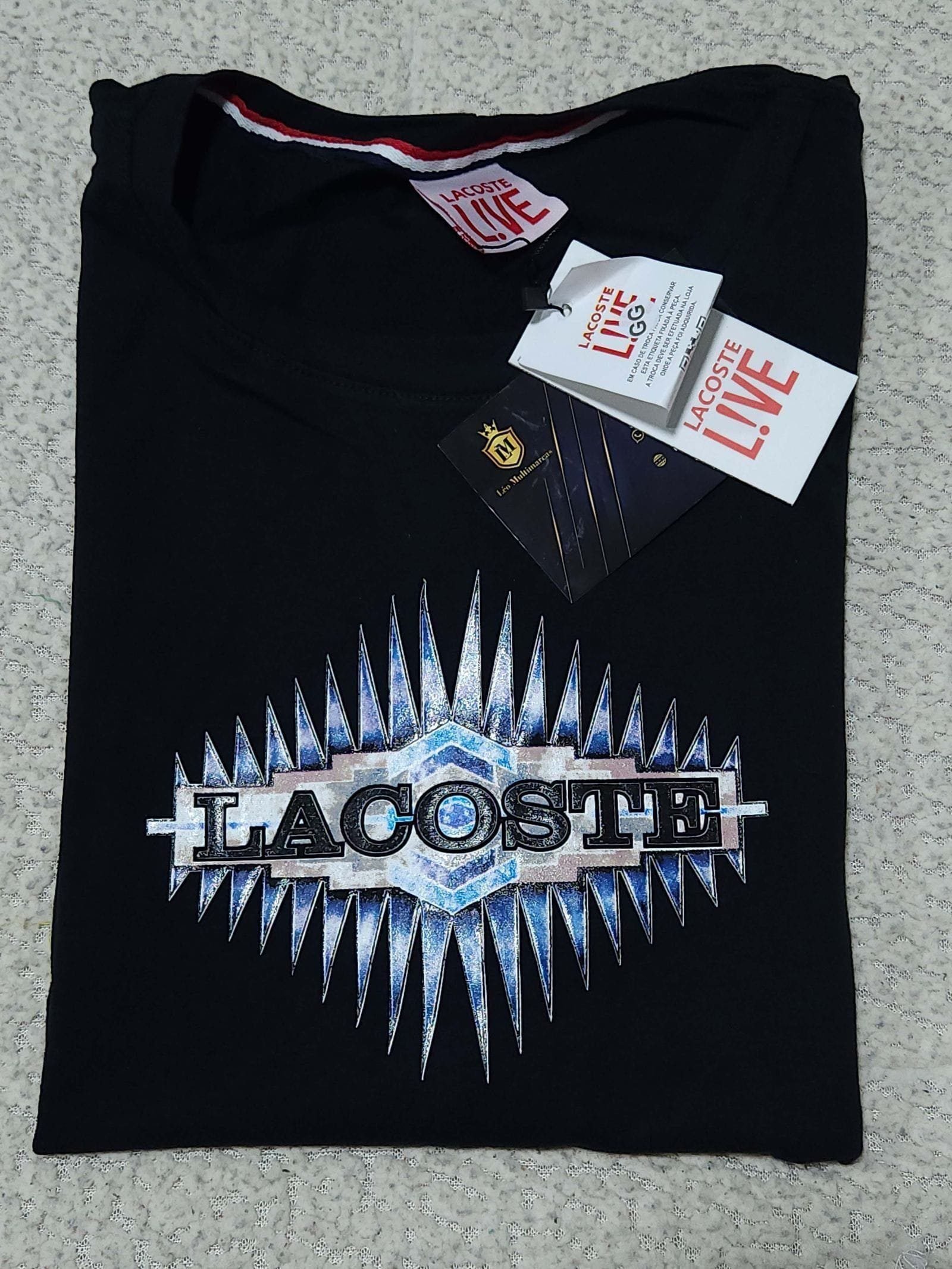 Camisa Lacoste GG Peruana 40.1 com Elastano