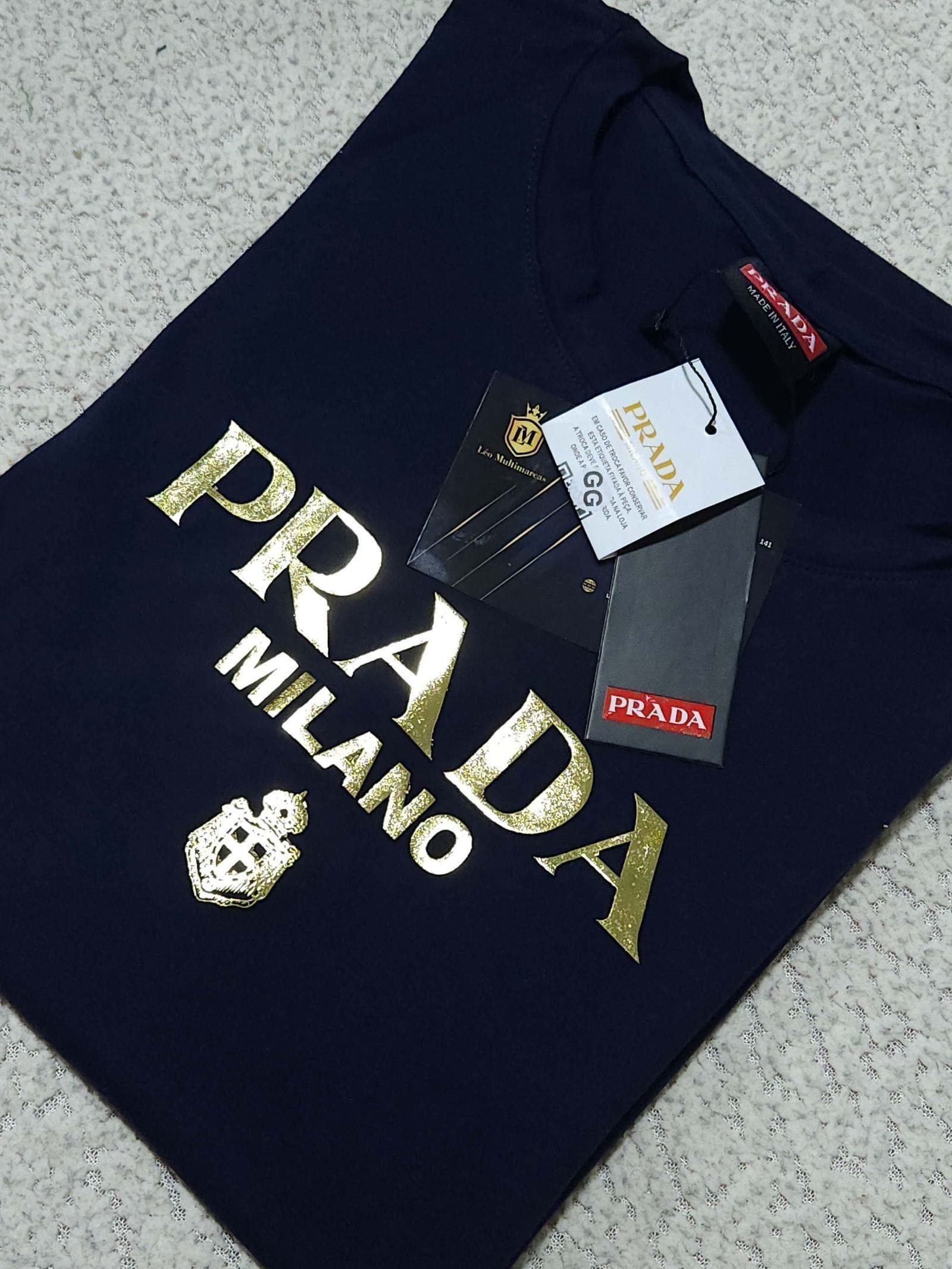 Camisa Prada GG Peruana 40.1 com Elastano