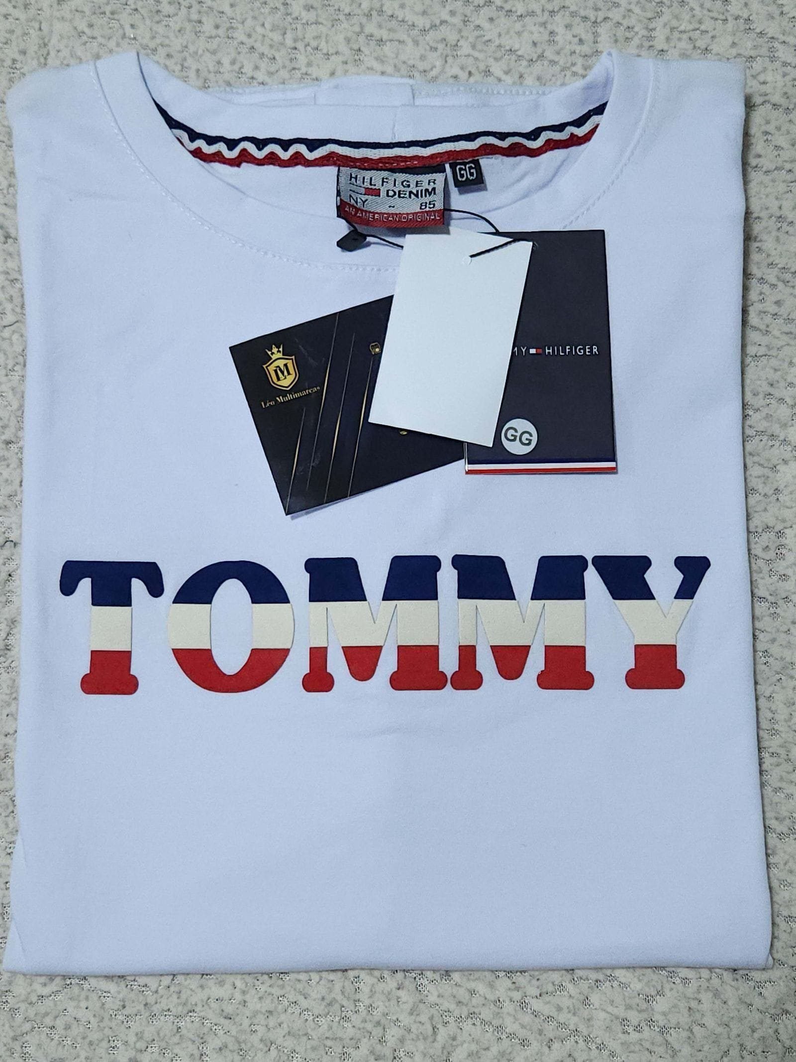 Camisa Tommy Hilfiger GG Peruana 40.1 com Elastano