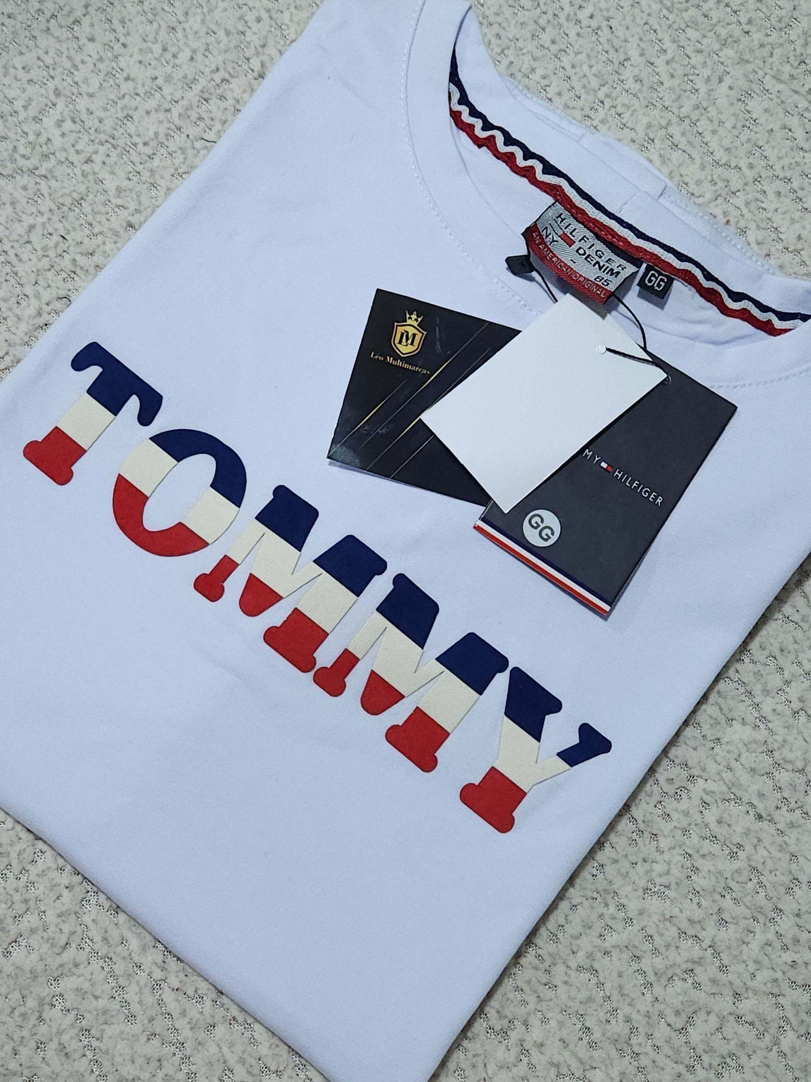 Camisa Tommy Hilfiger GG Peruana 40.1 com Elastano
