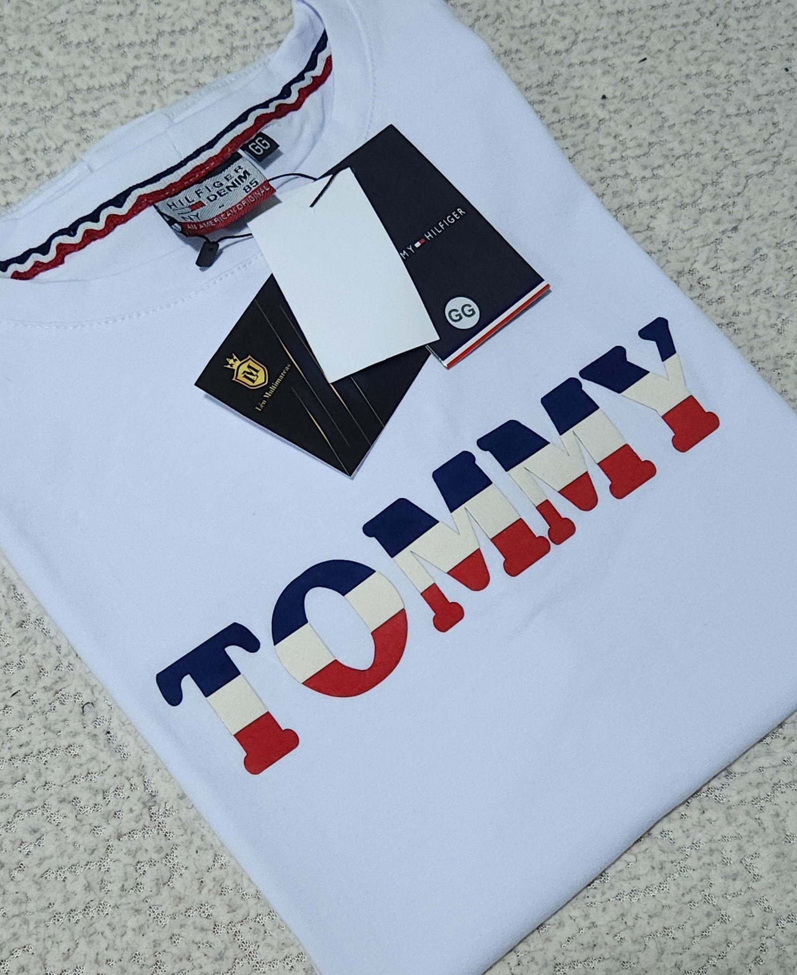 Camisa Tommy Hilfiger GG Peruana 40.1 com Elastano