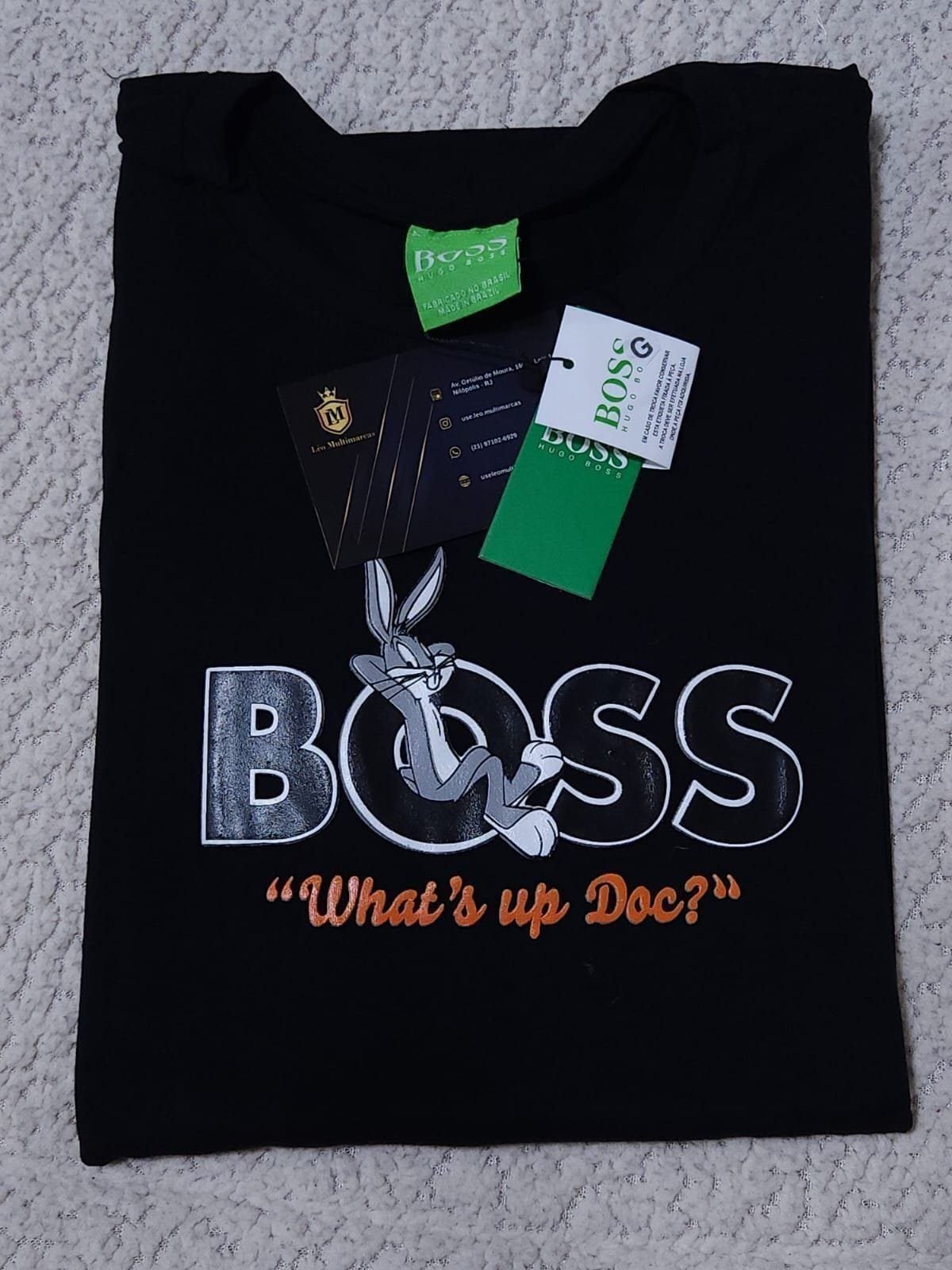 Camisa Hugo Boss Pernalonga G Peruana 401 Com Elastano