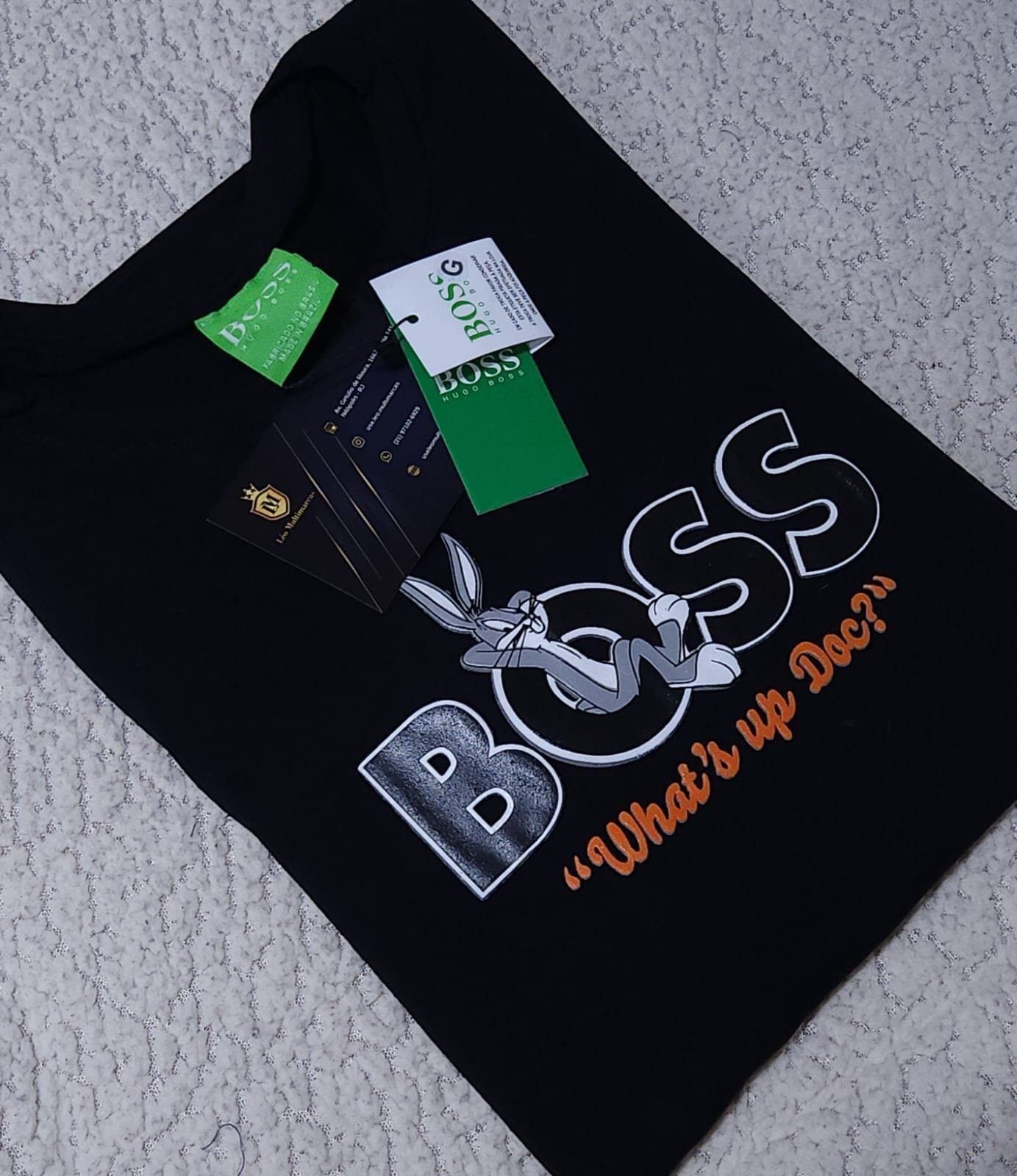 Camisa Hugo Boss Pernalonga G Peruana 401 Com Elastano