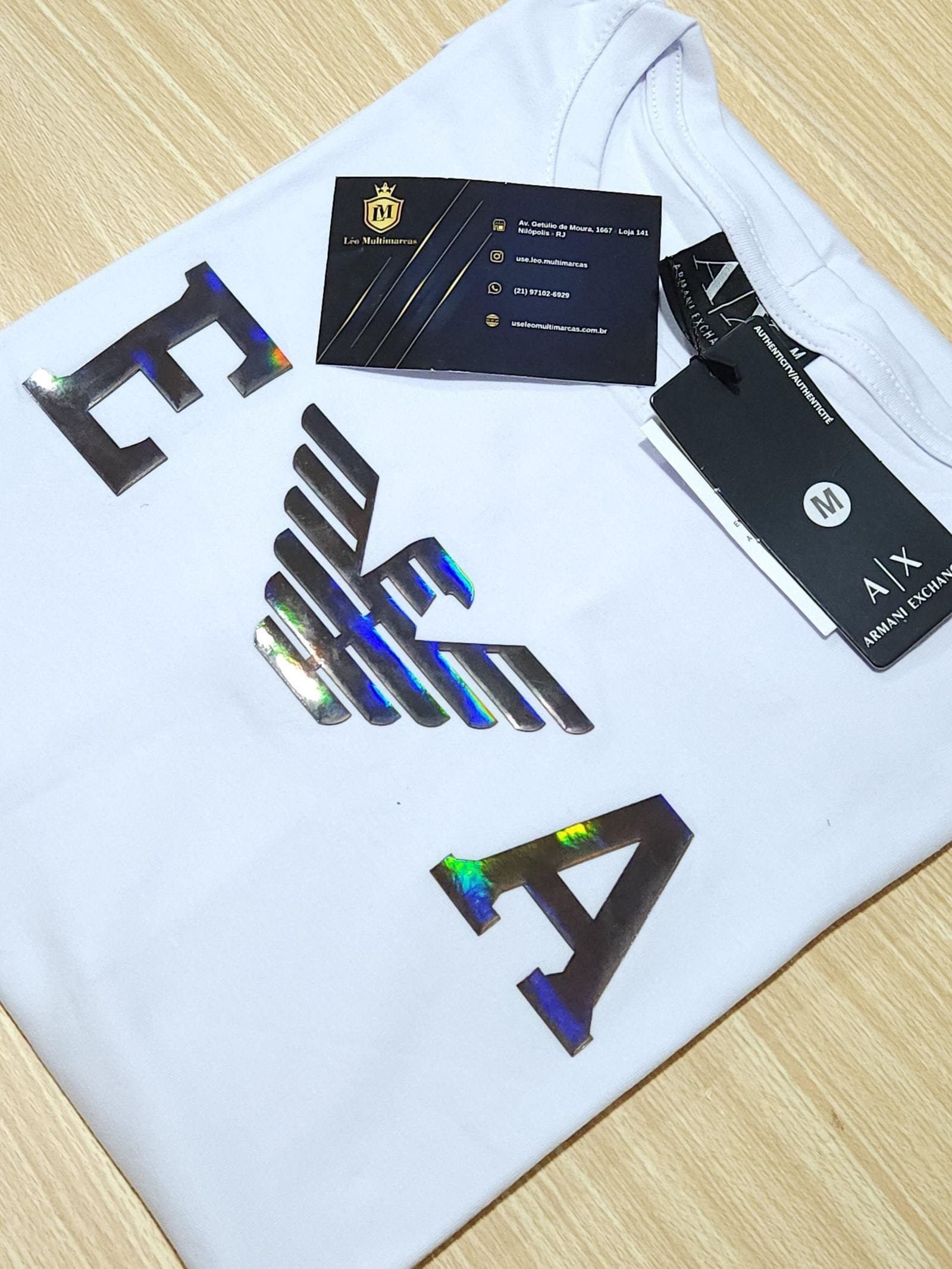 Camisa Emporio Armani M Peruana 40.1 com Elastano