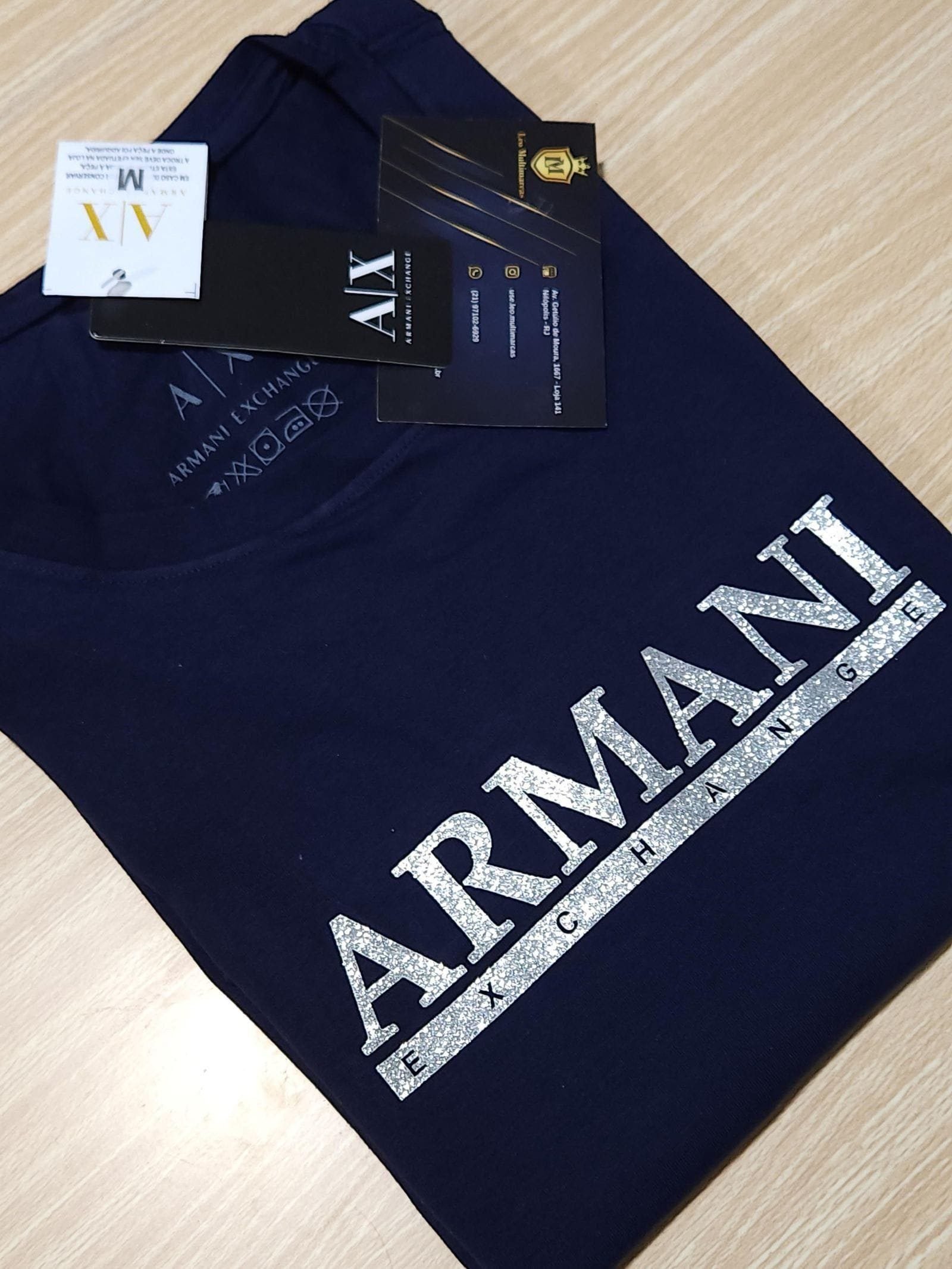 Camisa Emporio Armani M Peruana 40.1 com Elastano