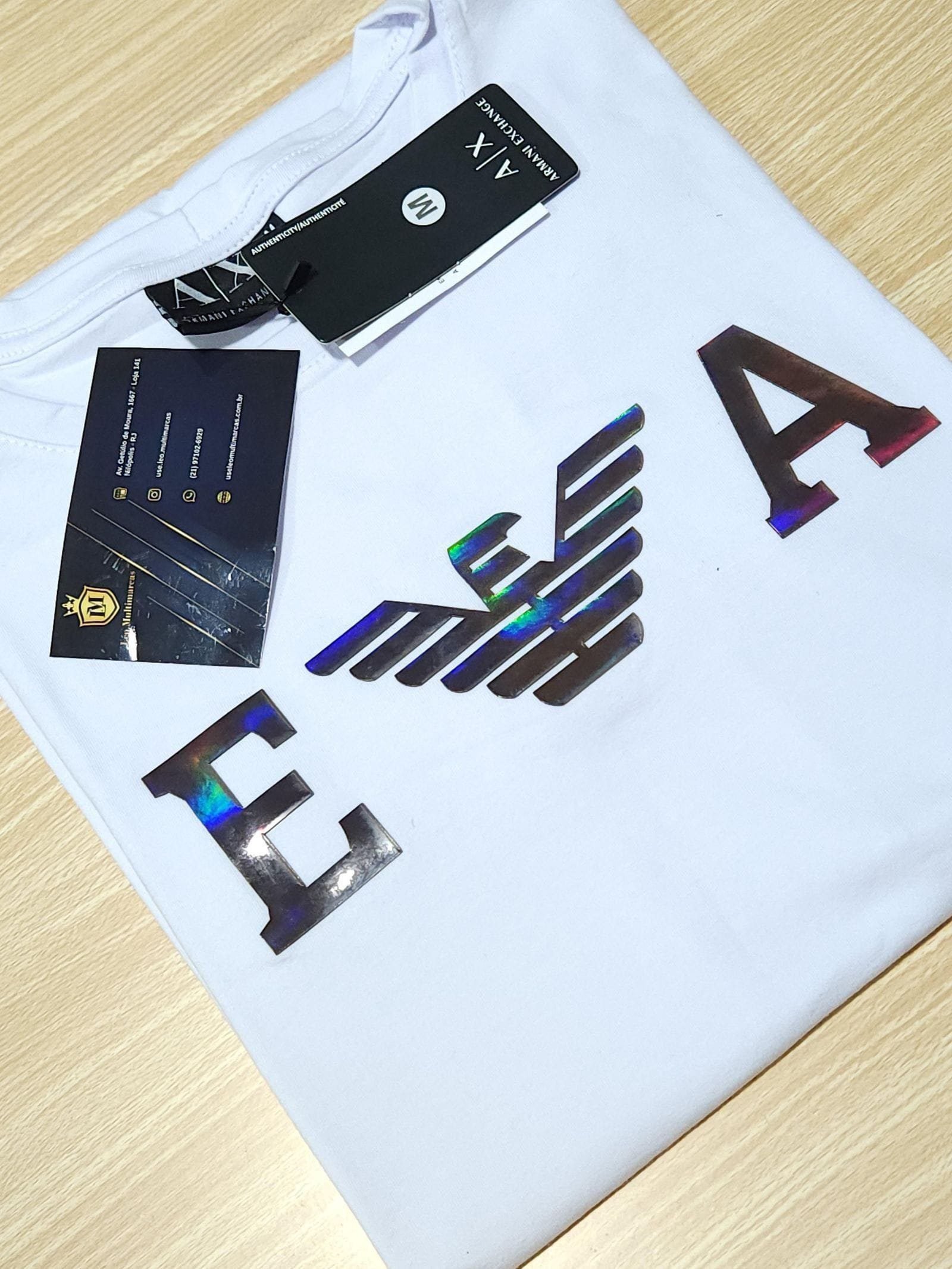 Camisa Emporio Armani M Peruana 40.1 com Elastano