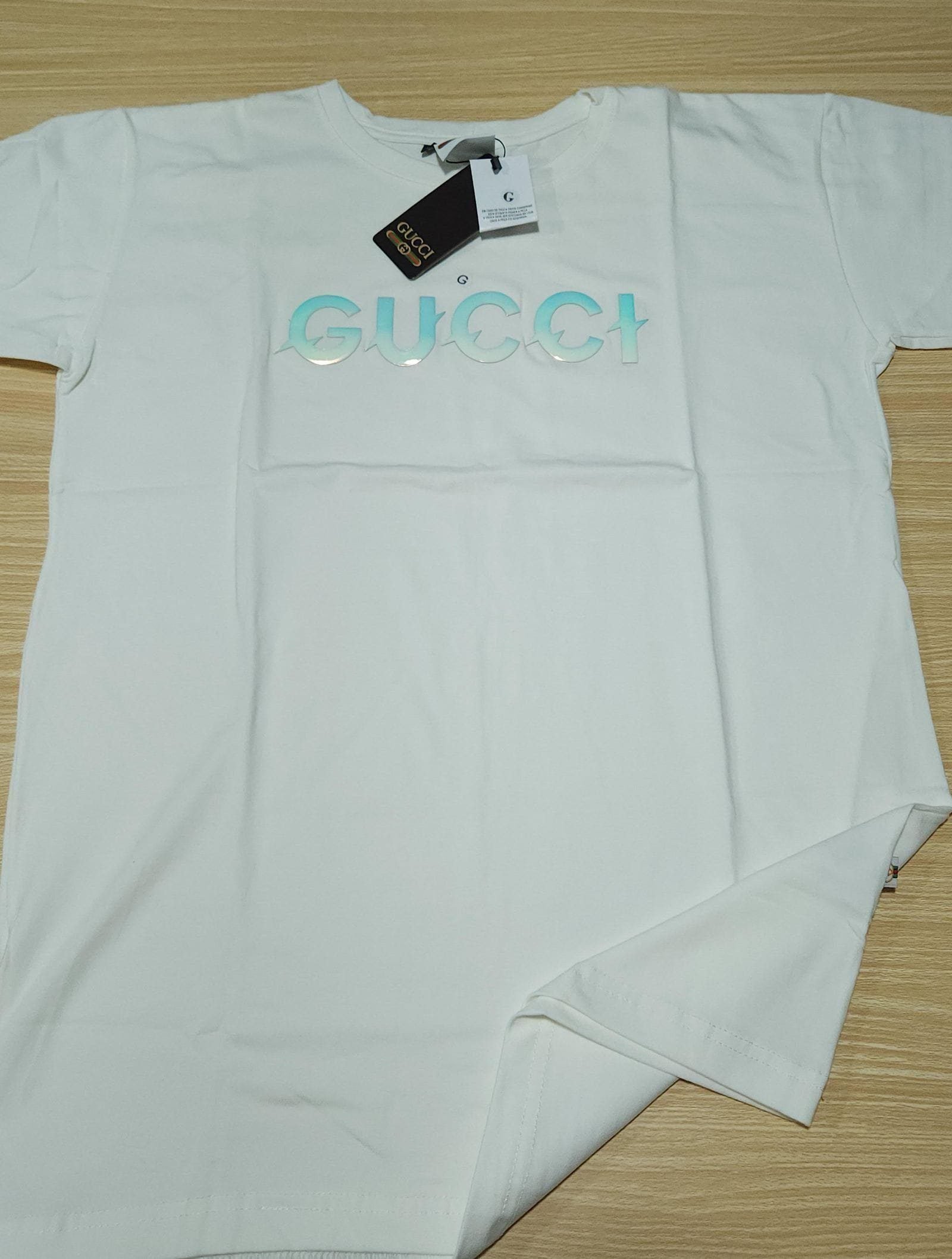 Camisa Gucci G Peruana 40.1 com Elastano