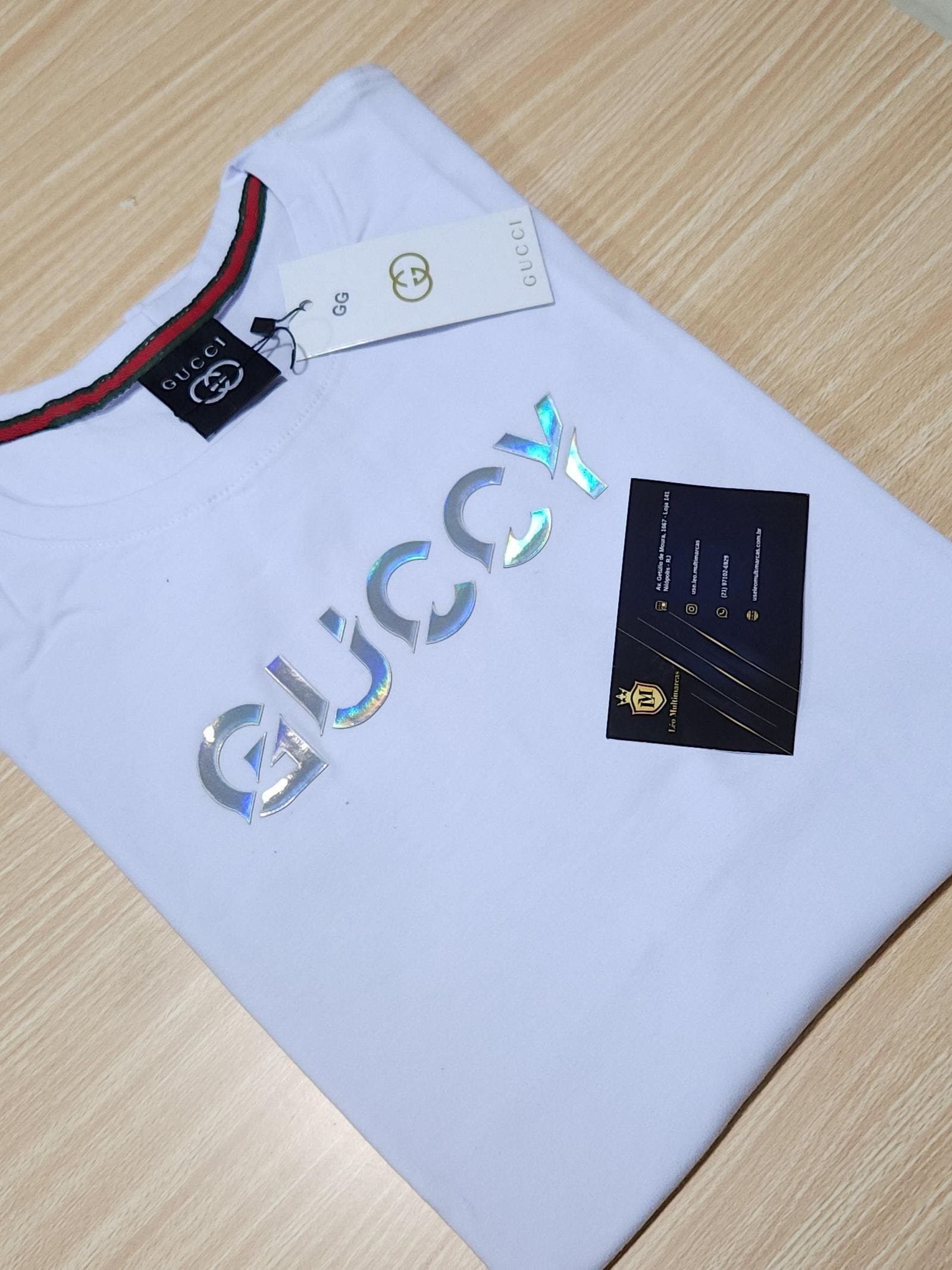 Camisa Gucci GG Peruana 40.1 com Elastano