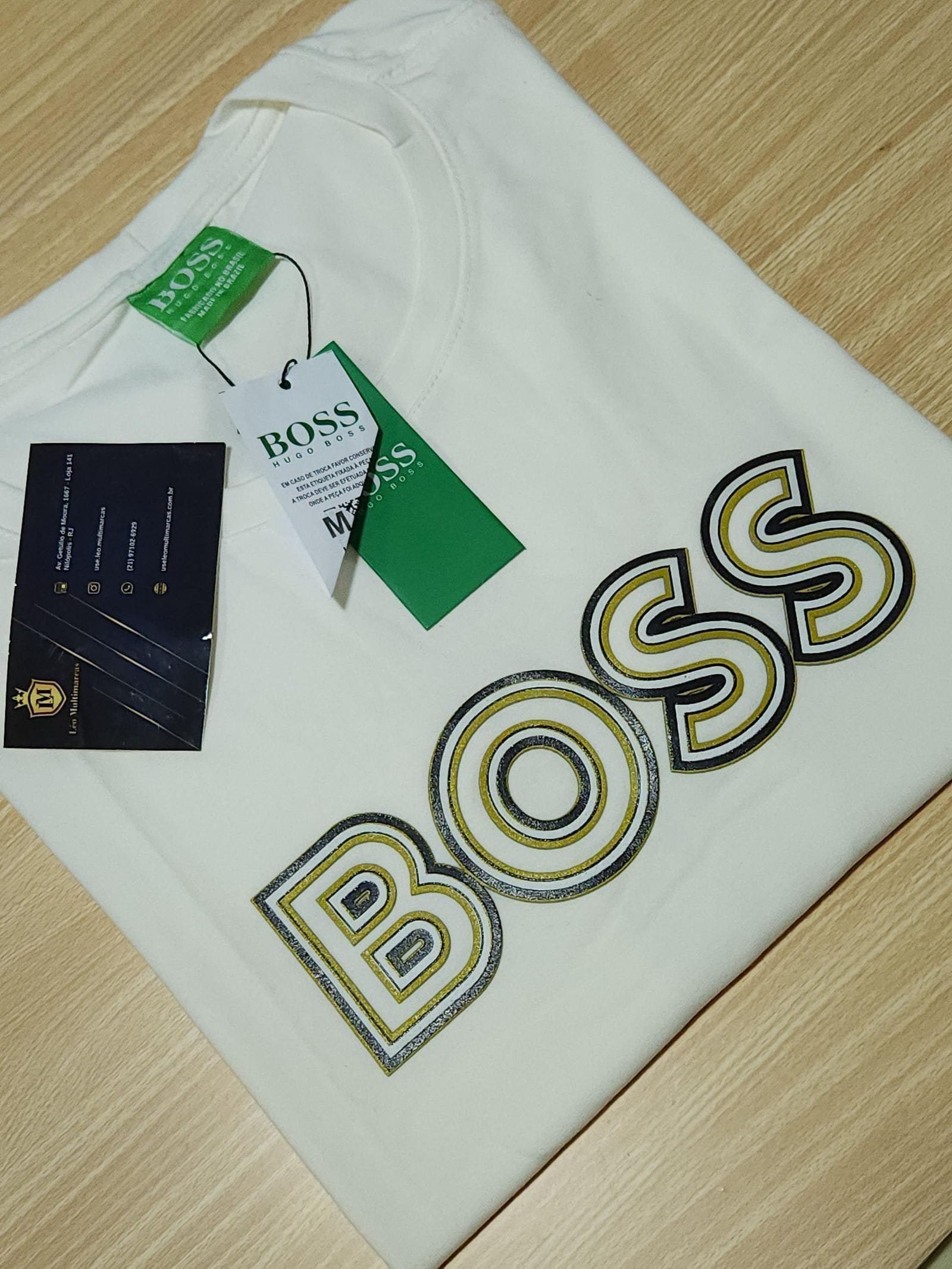 Camisa Hugo Boss M Peruana 40.1 com Elastano