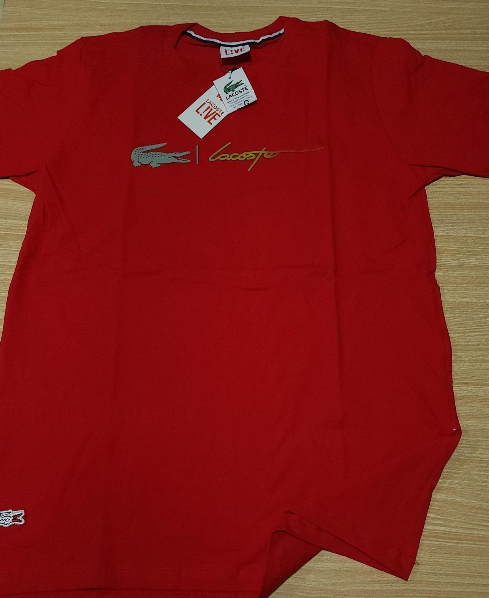 Camisa Lacoste G Peruana 40.1 com Elastano
