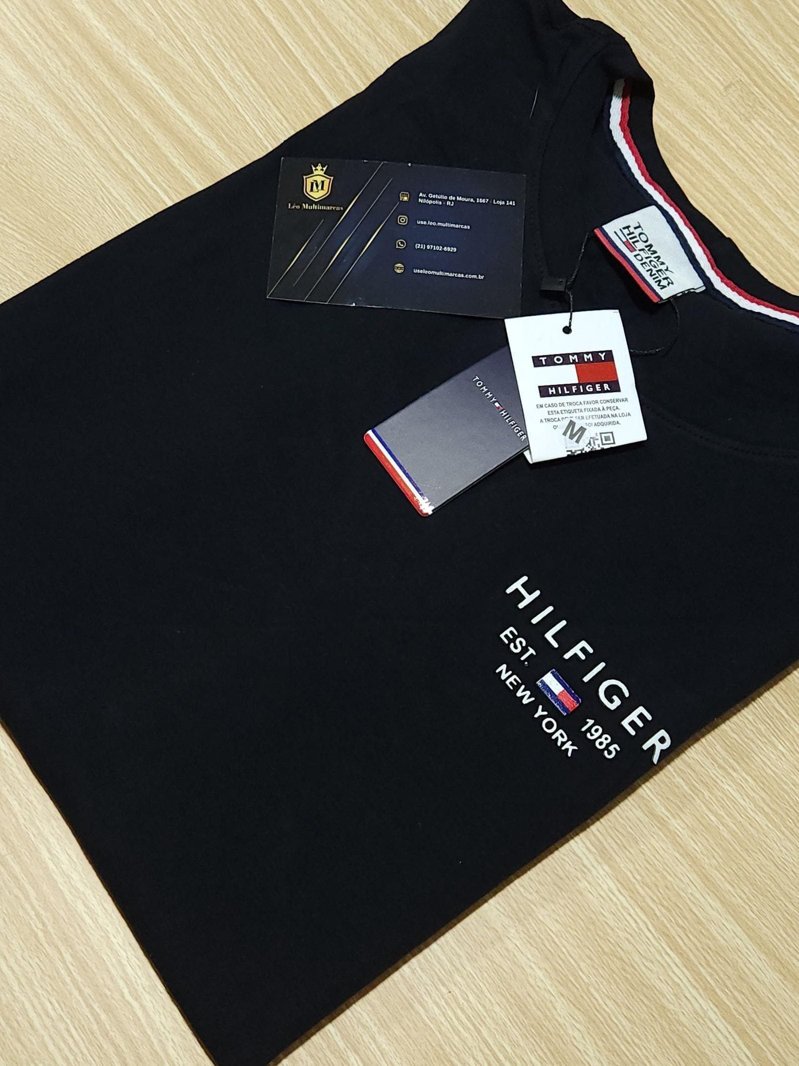 Camisa Tommy Hilfiger M Peruana 40.1 com Elastano