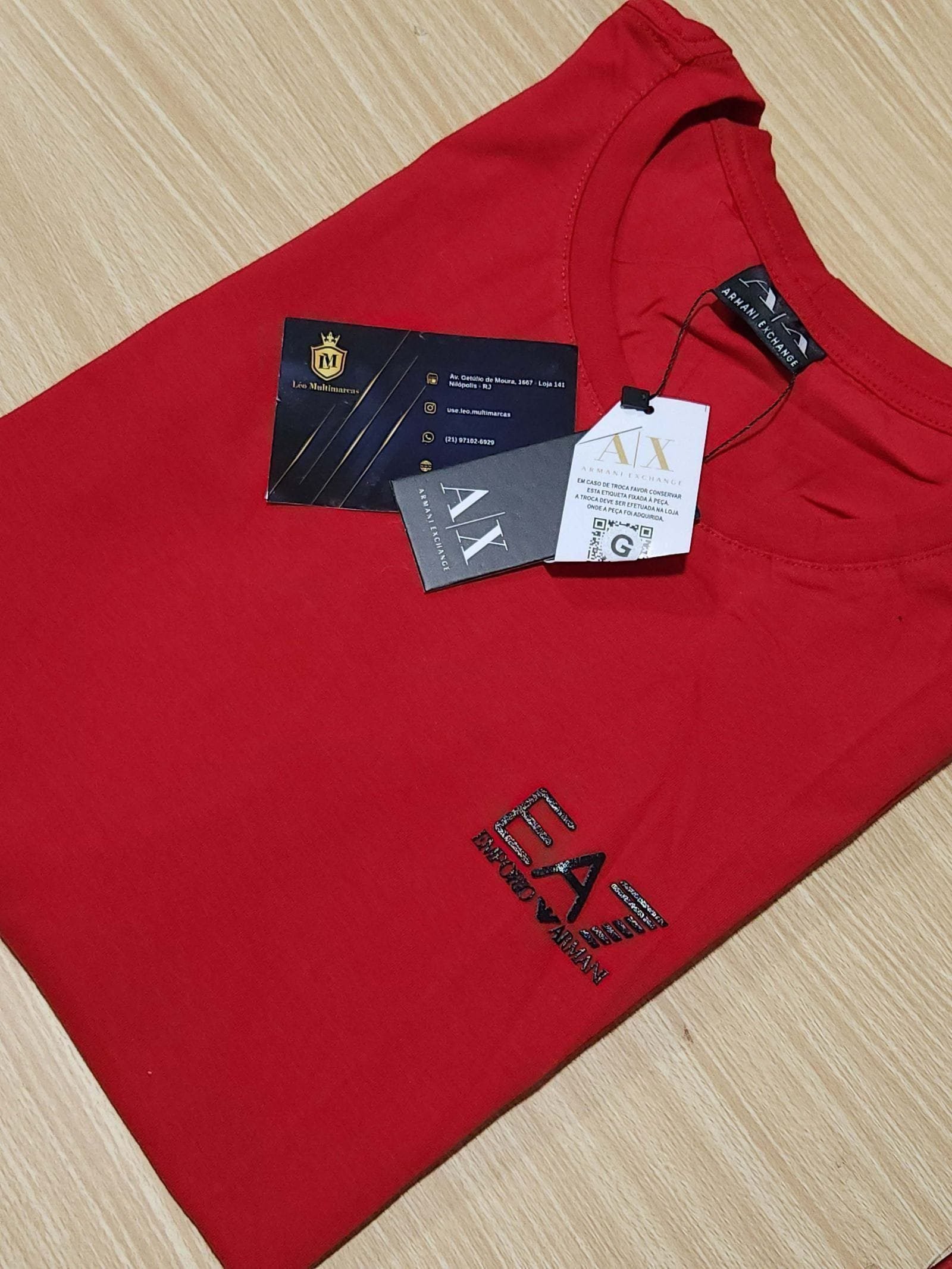 Camisa Empório Armani Exchange G Peruana 40.1 com Elastano