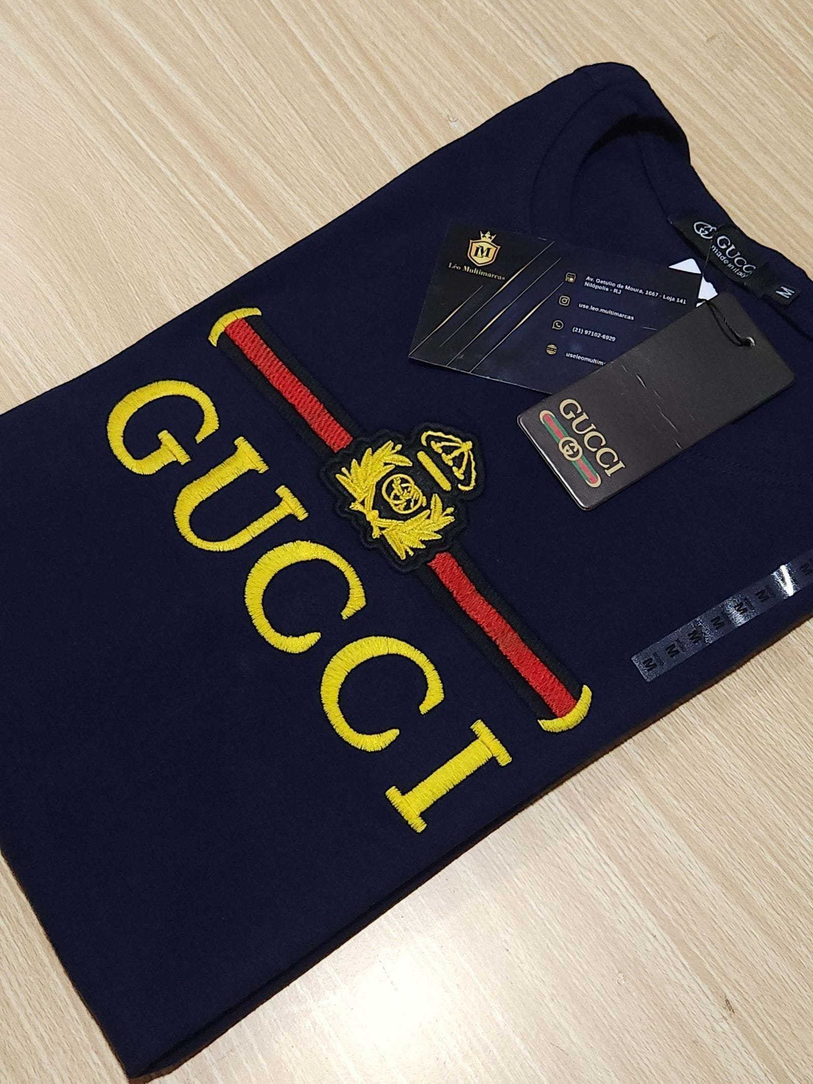Camisa Gucci M Peruana 40.1 com Elastano