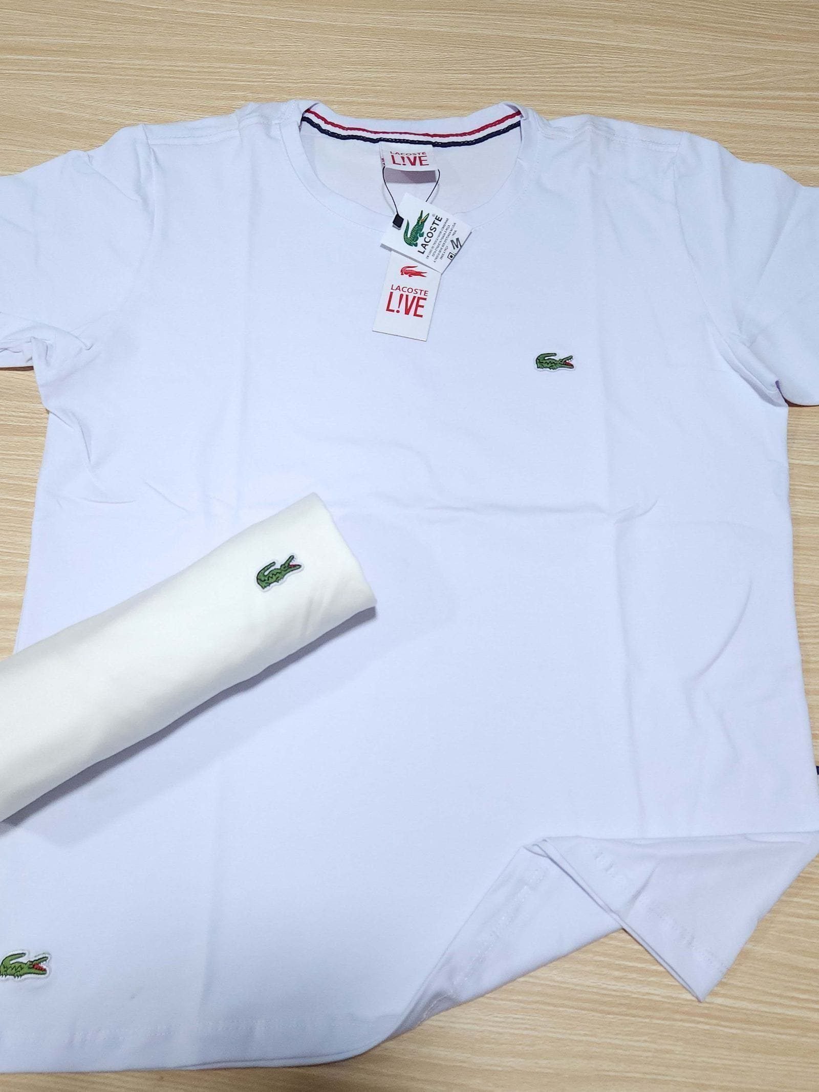 Camisa Lacoste M Peruana 40.1 com Elastano
