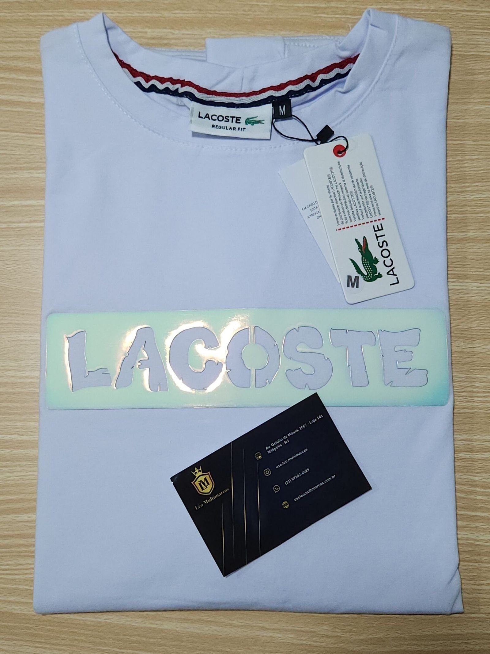 Camisa Lacoste M Peruana 40.1 com Elastano Camisa Lacoste M Peruana 40.1 com Elastano