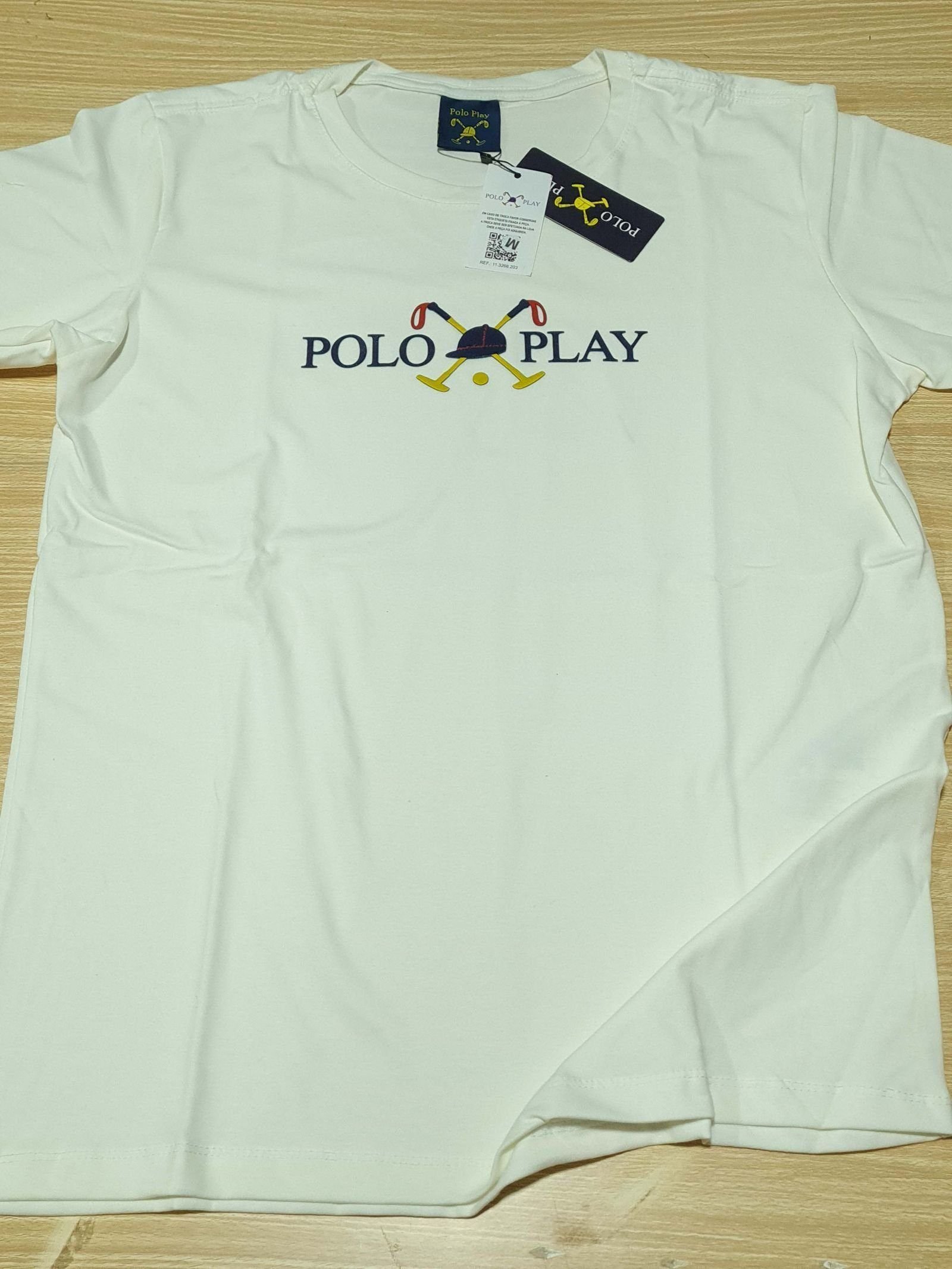 Camisa Polo Play M Peruana 40.1 com Elastano Camisa Polo Play M Peruana 40.1 com Elastano