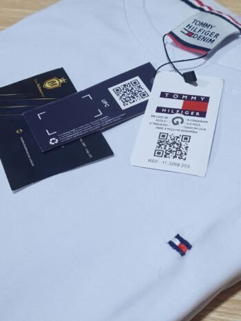 Camisa Tommy Hilfiger G Peruana 40.1 com Elastano