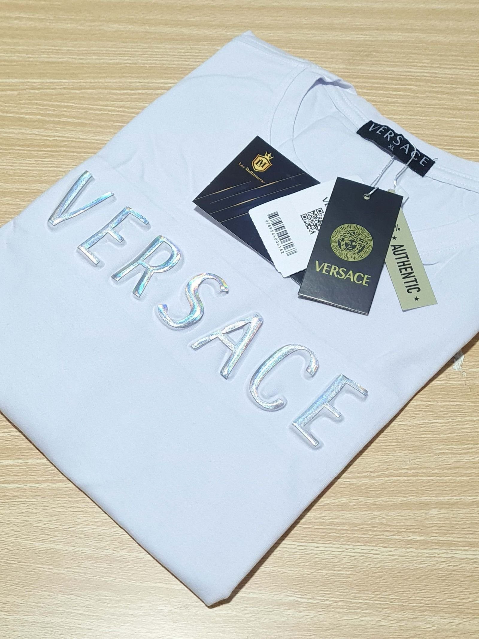 Camisa Versace GG Peruana 40.1 com Elastano Camisa Versace GG Peruana 40.1 com Elastano