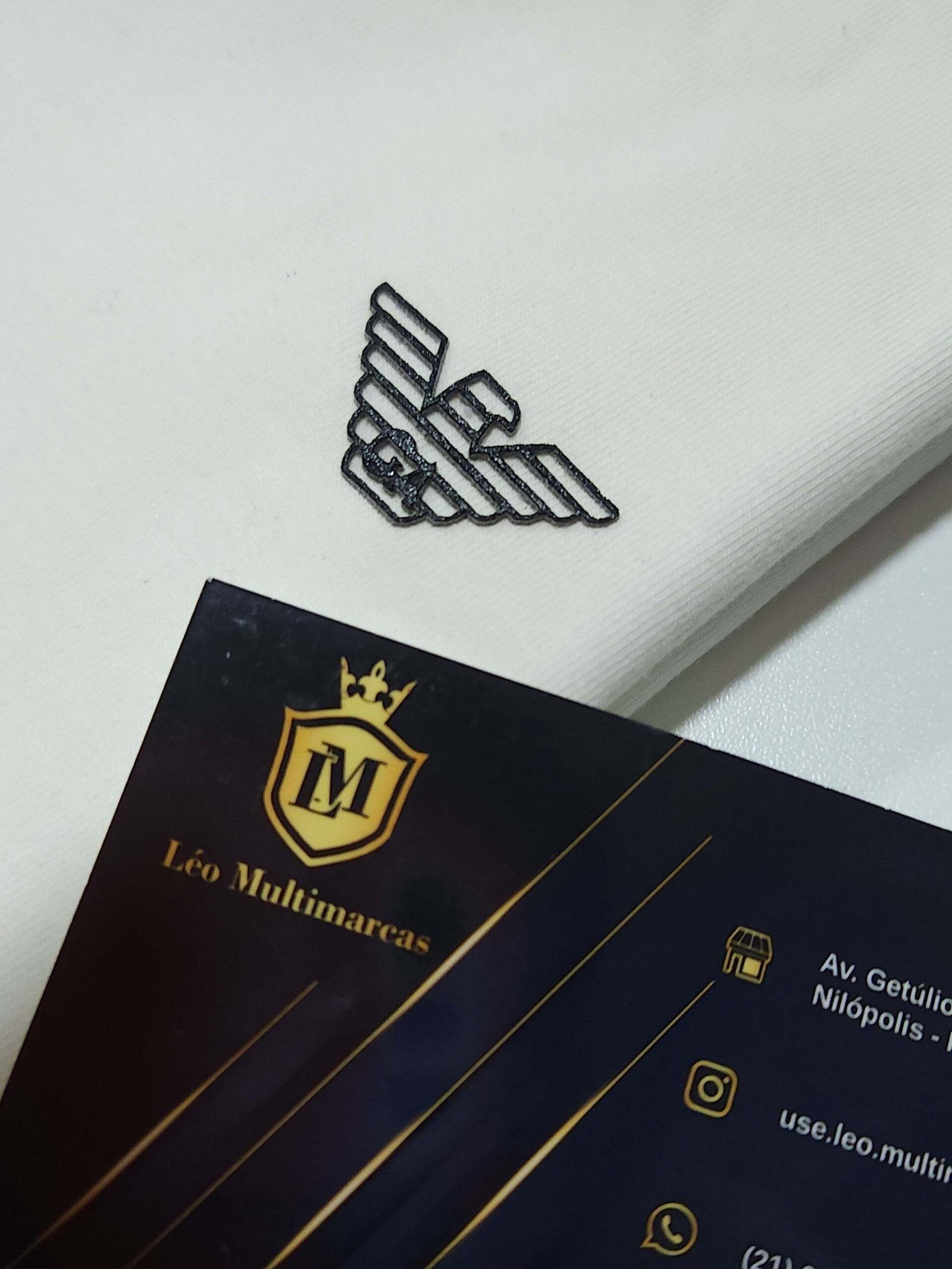 Camisa Empório Armani M Peruana 40.1 com Elastano Camisa Empório Armani M Peruana 40.1 com Elastano