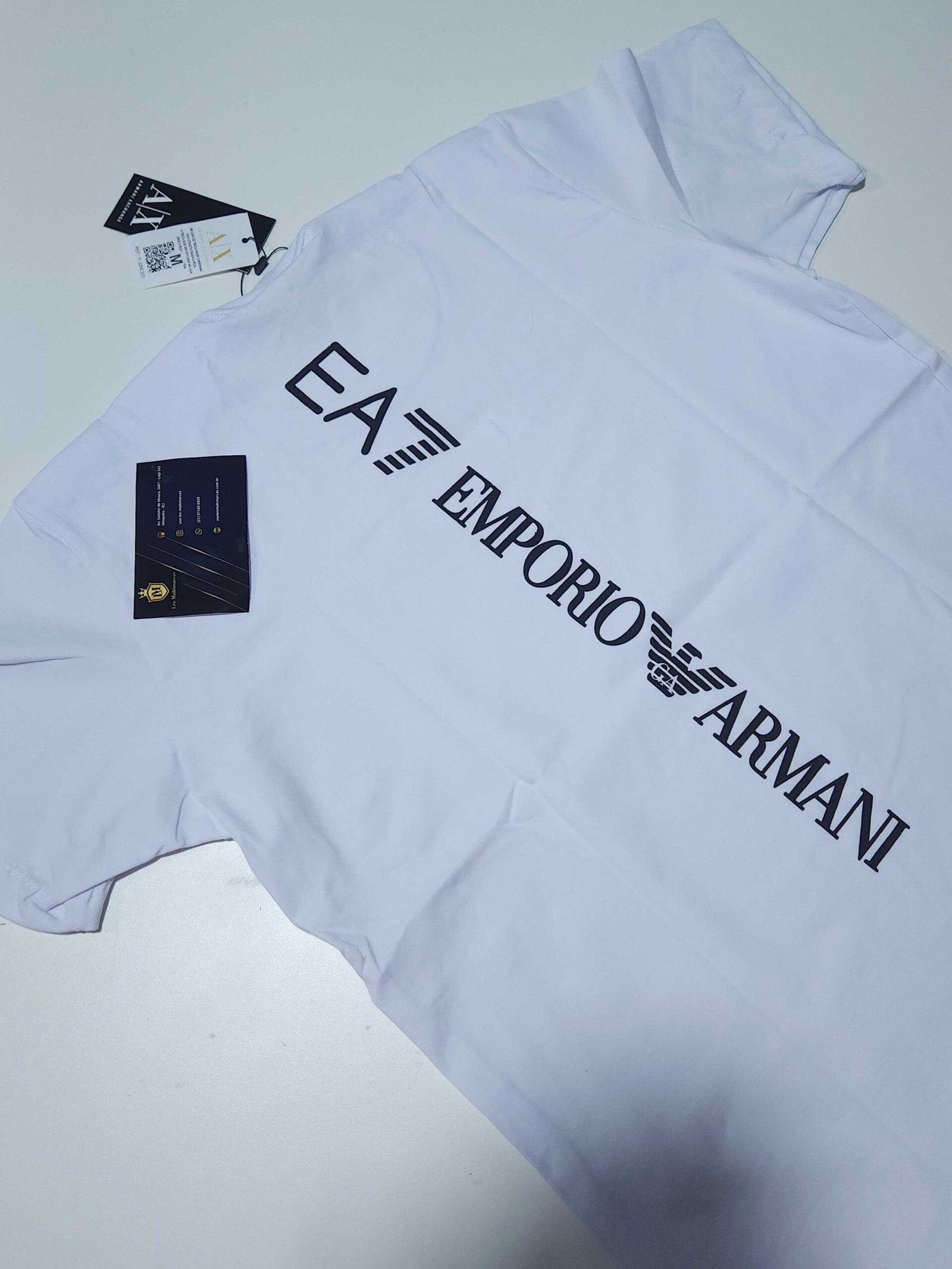 Camisa Empório Armani M Peruana 40.1 com Elastano Camisa Empório Armani M Peruana 40.1 com Elastano