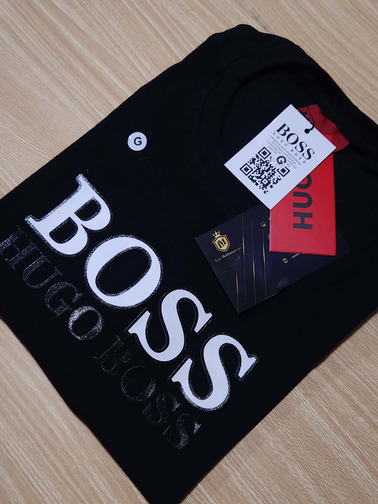 Camisa Hugo Boss G Peruana com Elastano Masculina Camisa Hugo Boss G Peruana com Elastano Masculina
