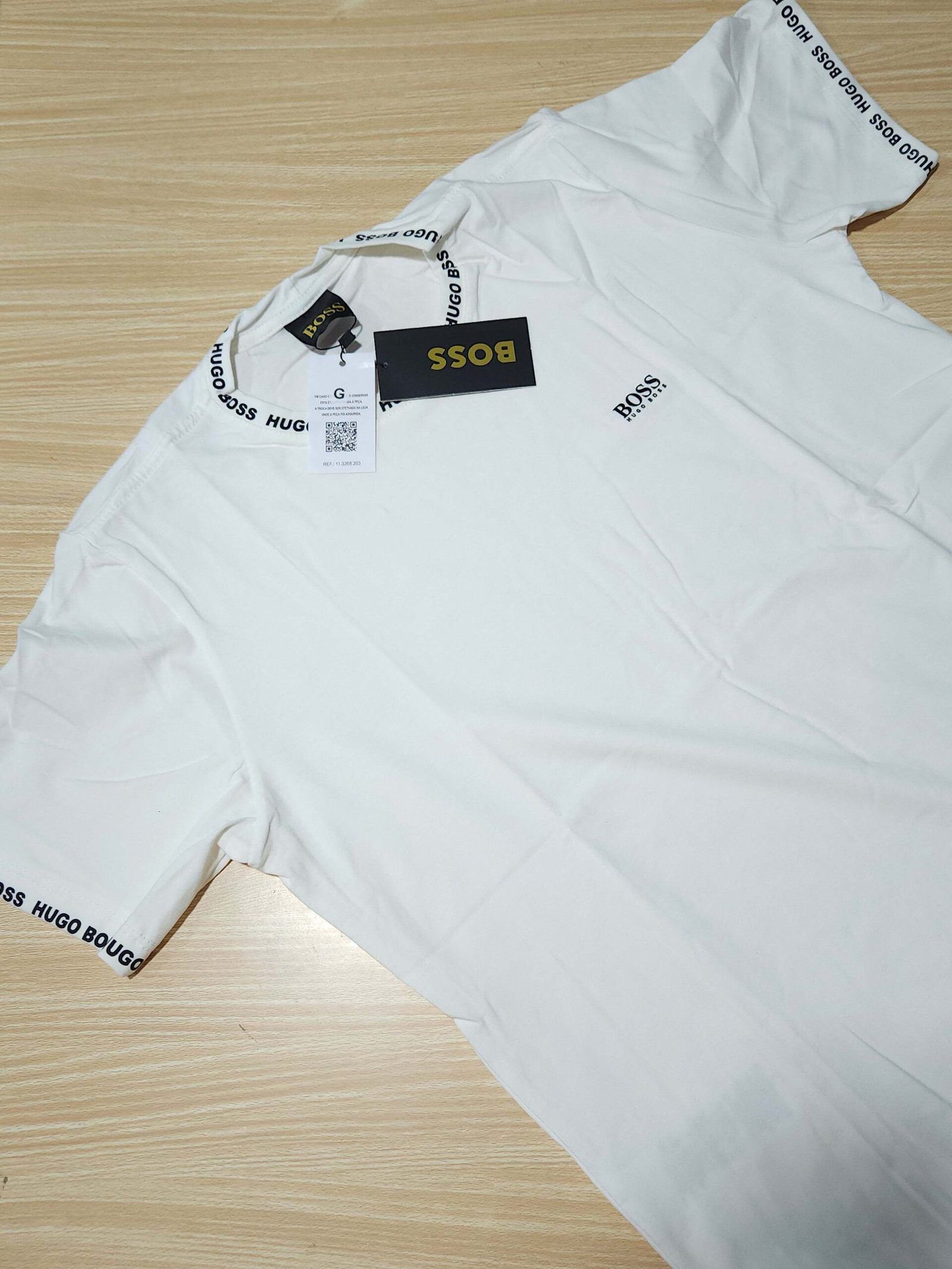 Camisa Hugo Boss G Peruana com Elastano Masculina Camisa Hugo Boss G Peruana com Elastano Masculina