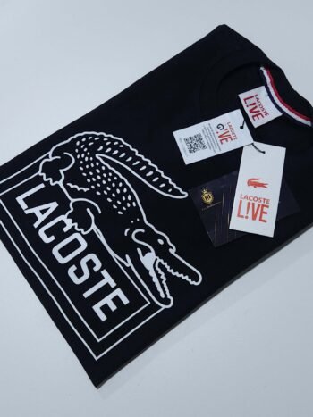 Camisa Lacoste G Peruana com Elastano Masculina