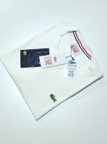 Camisa Lacoste M Peruana com Elastano Masculina