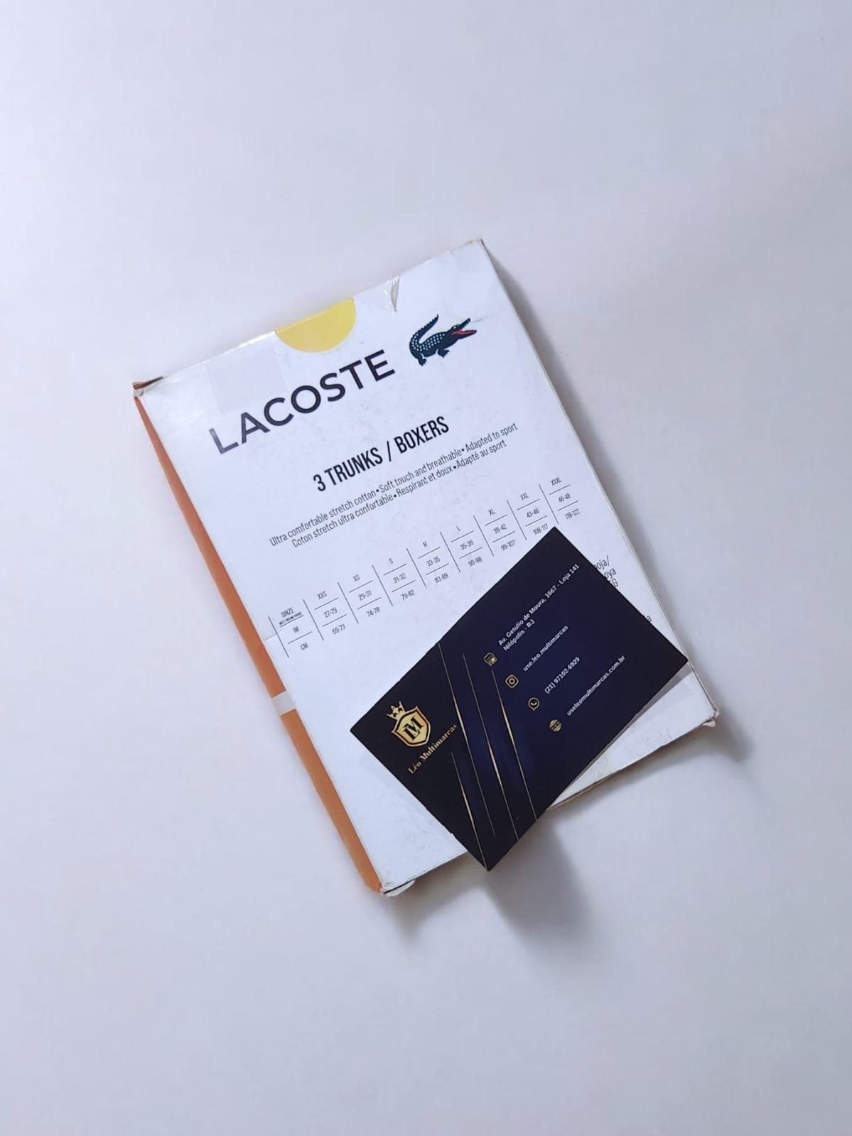 Cueca Lacoste G Masculina Cueca Lacoste G Masculina