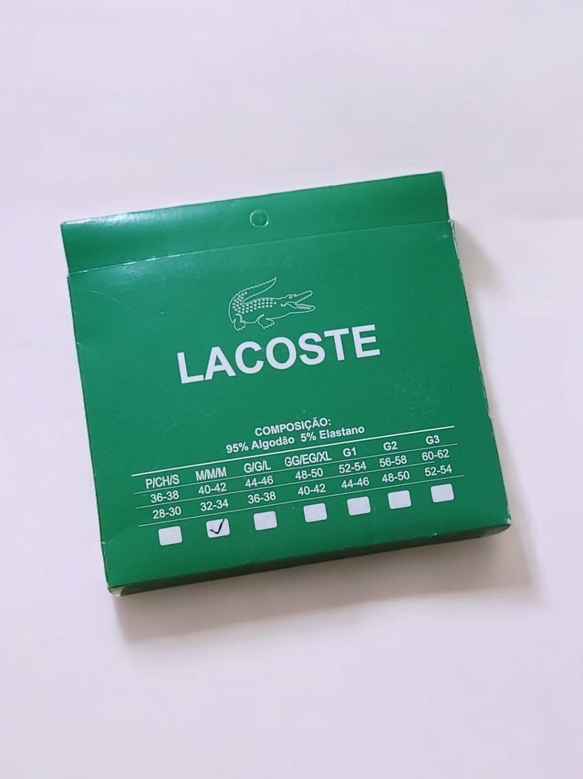 Cueca Lacoste M Masculina Cueca Lacoste M Masculina